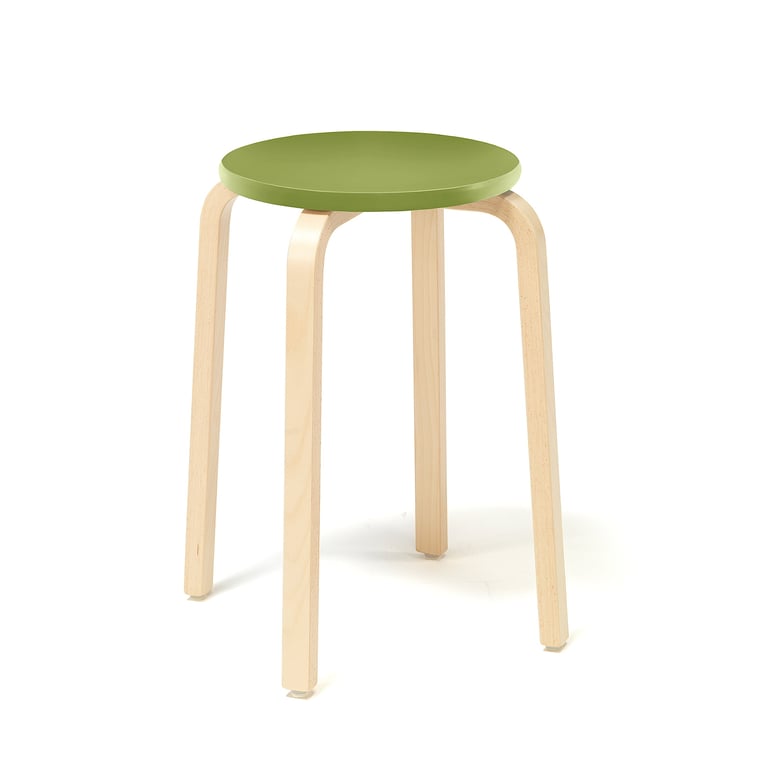 Levně Stolička NEMO, výška 530 mm, bříza, zelená