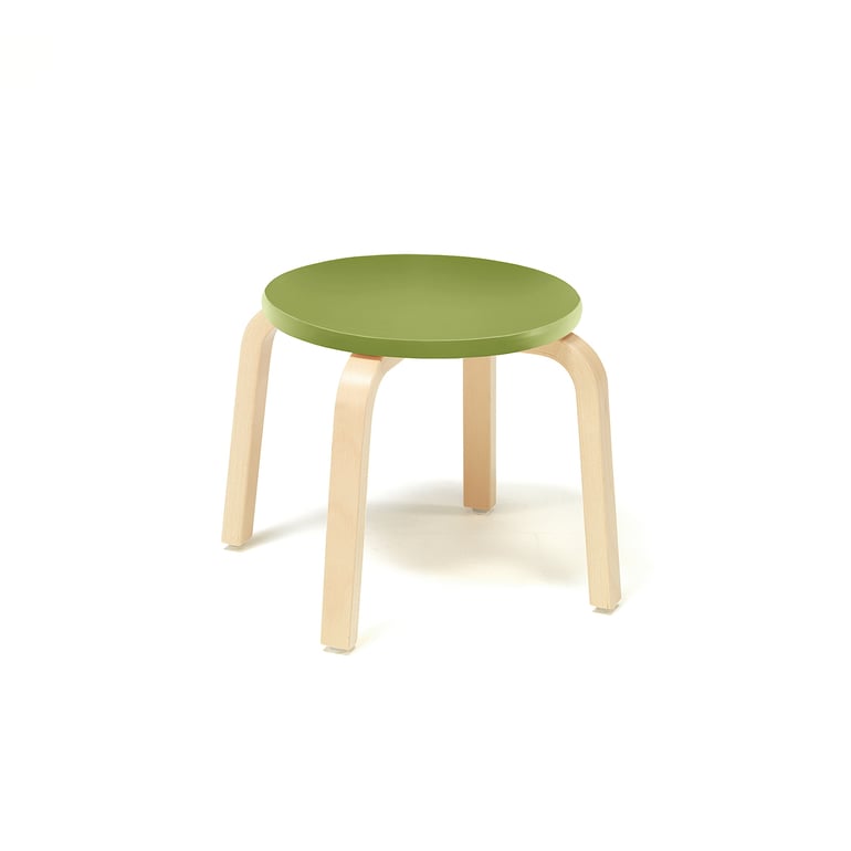 Levně Stolička NEMO, výška 330 mm, bříza, zelená