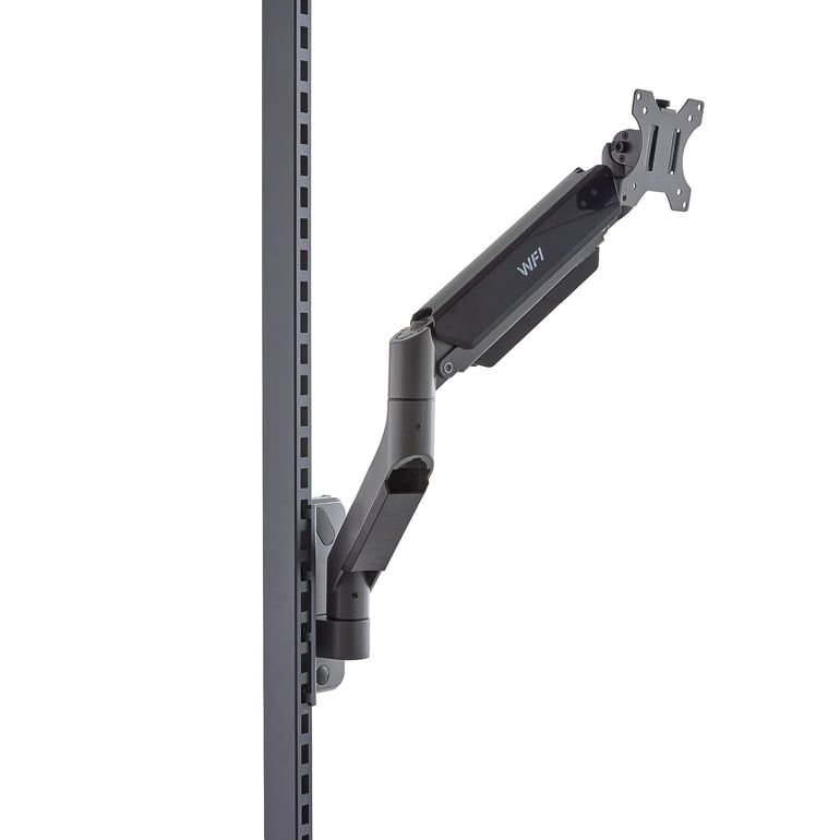 Levně Držák na monitor k dílenskému stolu ROBUST/SOLID/VERVE, nastavitelné rameno, plynový píst, 15 kg