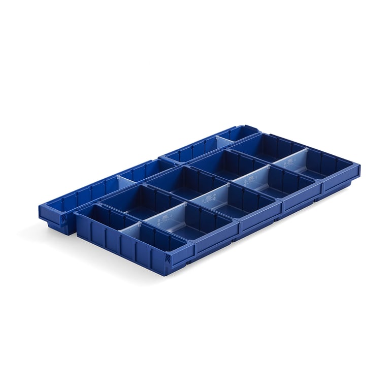 Levně Organizér do zásuvky MIX, do regálu s otevřenými rámy, hloubka 500 mm