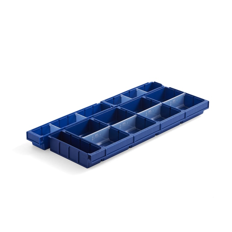 Levně Organizér do zásuvky MIX, do regálu s otevřenými rámy, hloubka 400 mm
