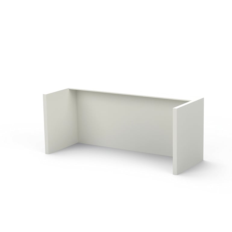 Levně Recepční pult, 2 místa, 2600x970x1070 mm, bílá NCS S0500-N