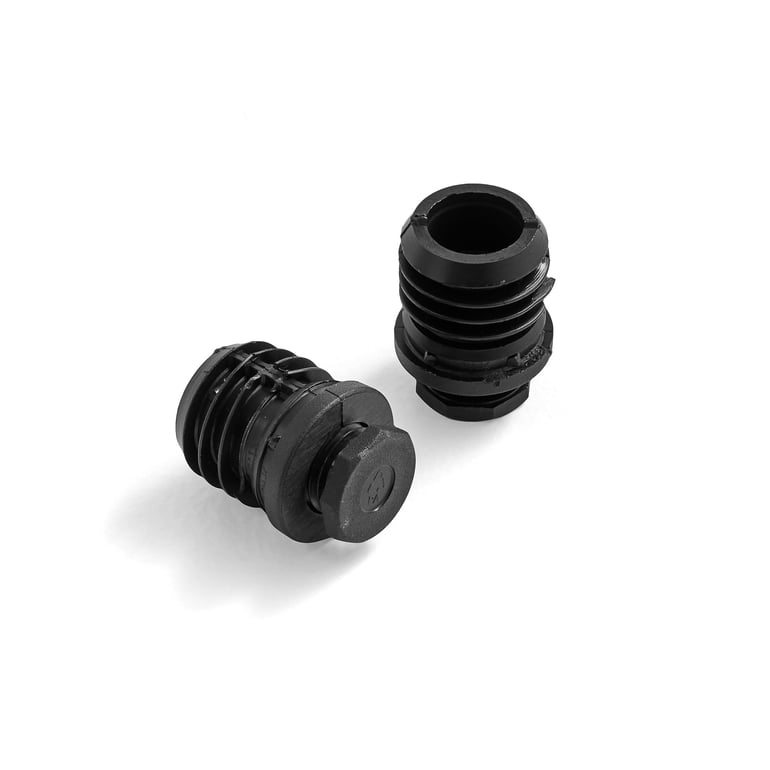 Levně Nastavitelná nožička ke stolu BORÅS a SONITUS, 14 mm, černá
