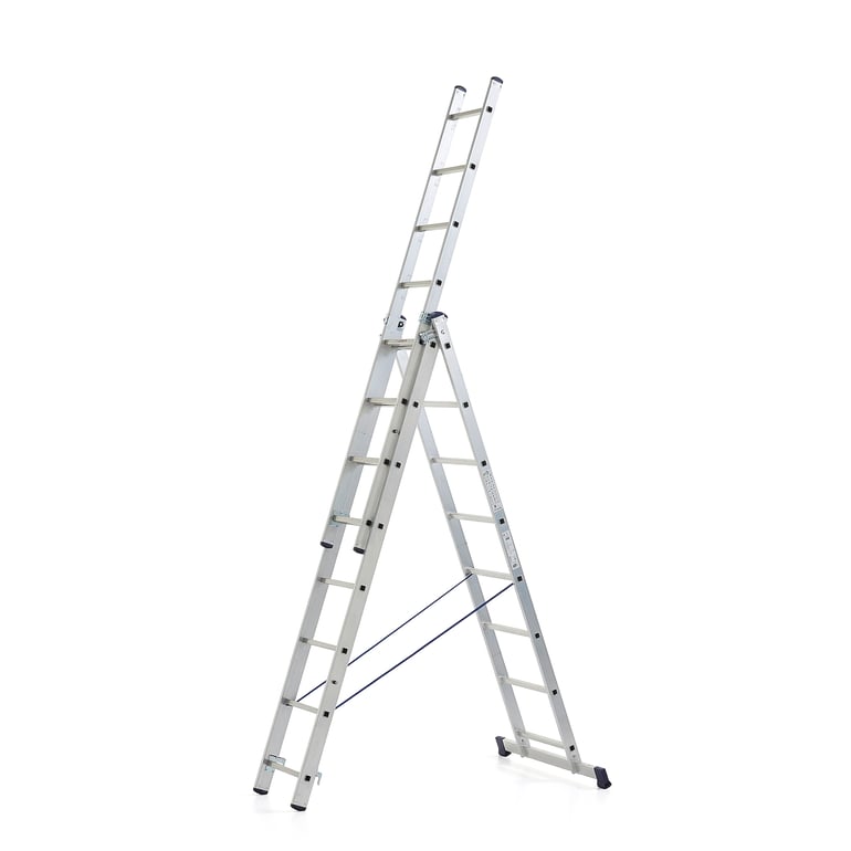 Levně Hliníkový žebřík MATTERHORN, třídílný, 3x8 příček, 3530 mm