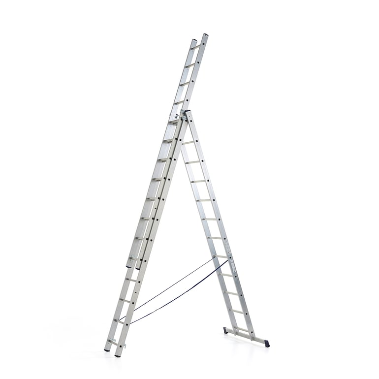 Levně Hliníkový žebřík MATTERHORN, třídílný, 3x12 příček, 5410 mm