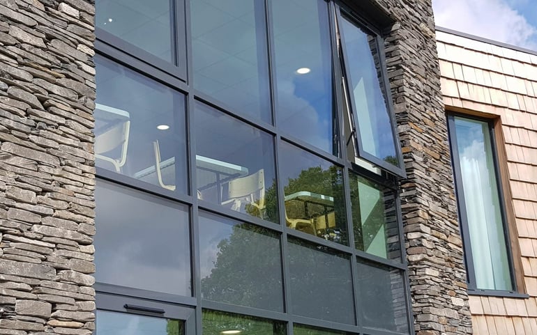 classroom view from outside