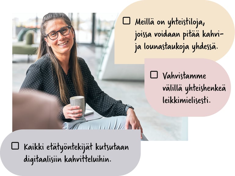 Kaksi henkilöä seisoo korkeussäädettävän neuvottelupöydän ääressä