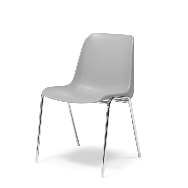 Grey plastic chair sale