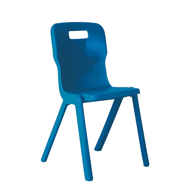 All in one plastic chair TITAN H 380 mm blue