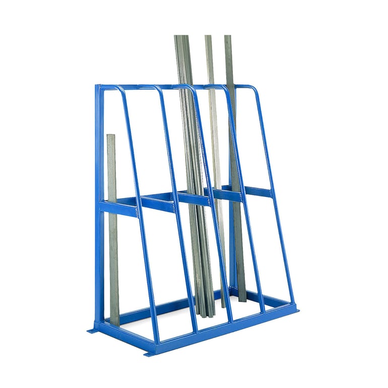 Vertical storage rack, 4 sections, 1500x1200x600 mm | AJ Products UK