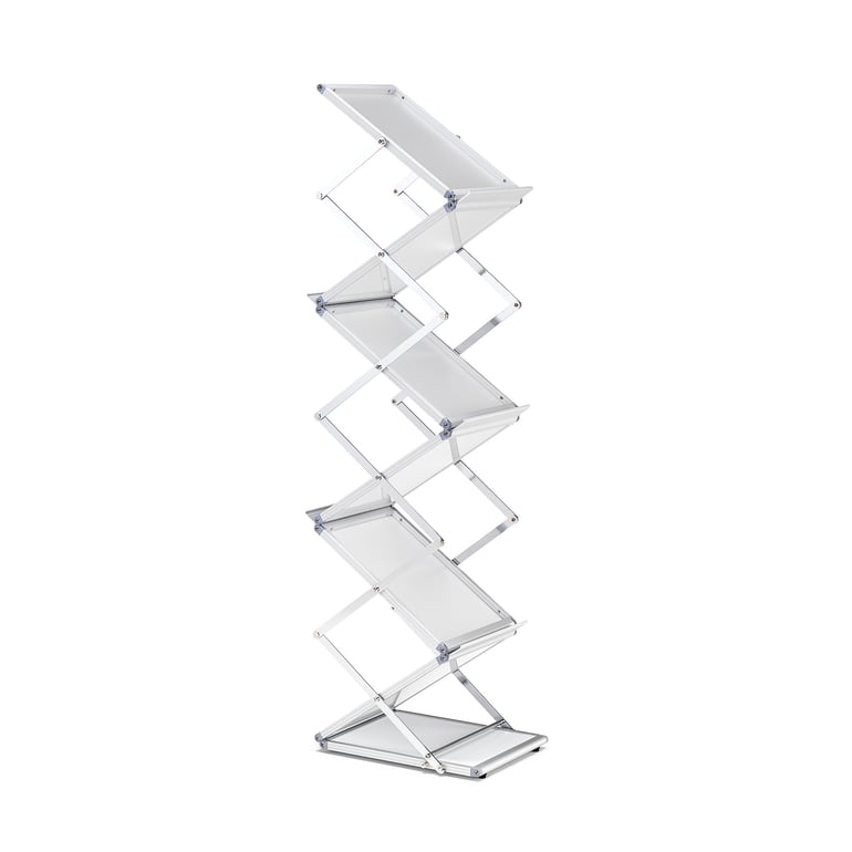Portable brochure rack INTRO with case, 1450x260x320 mm | AJ Products IE