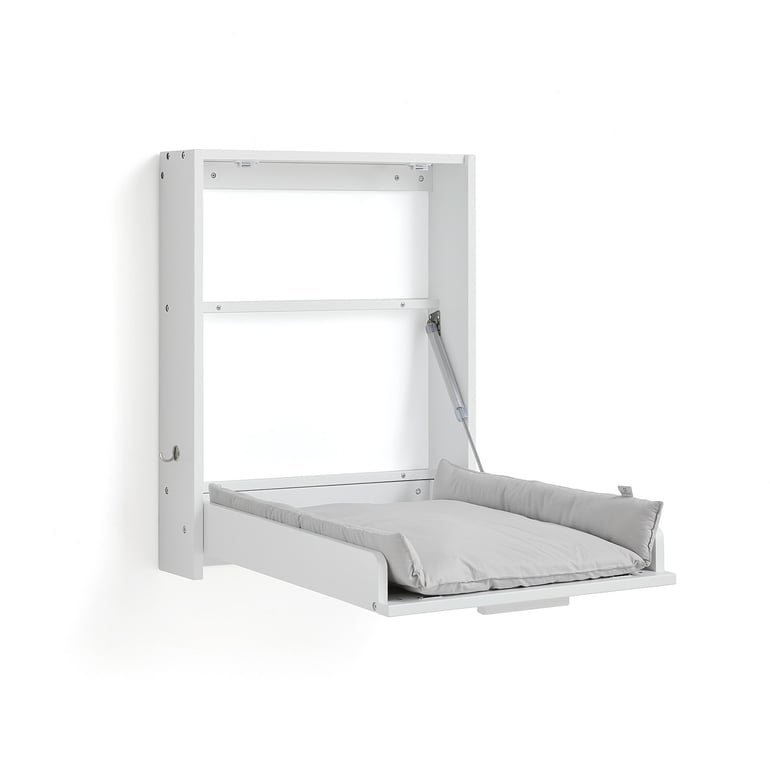 Wall mounted changing table JOLLER including mattress white AJ Products UK