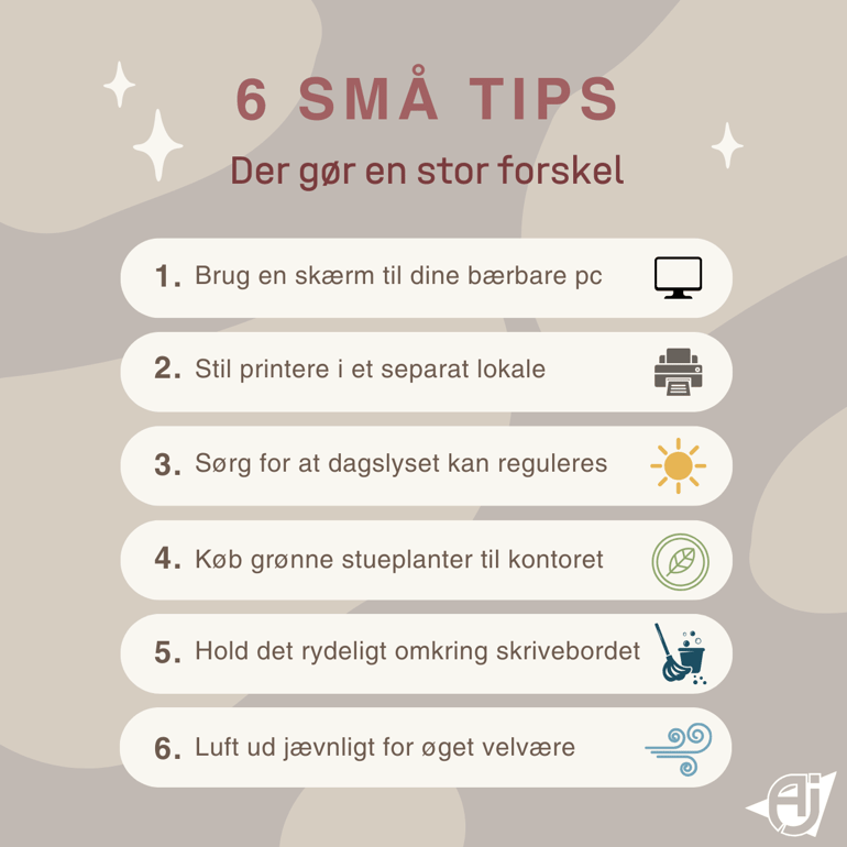 Undgå arbejdsskader - 6 små tips der gør en stor forskel