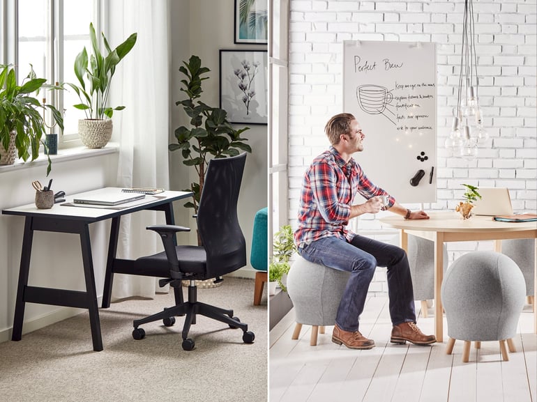pictures of different chair options at AJ Products