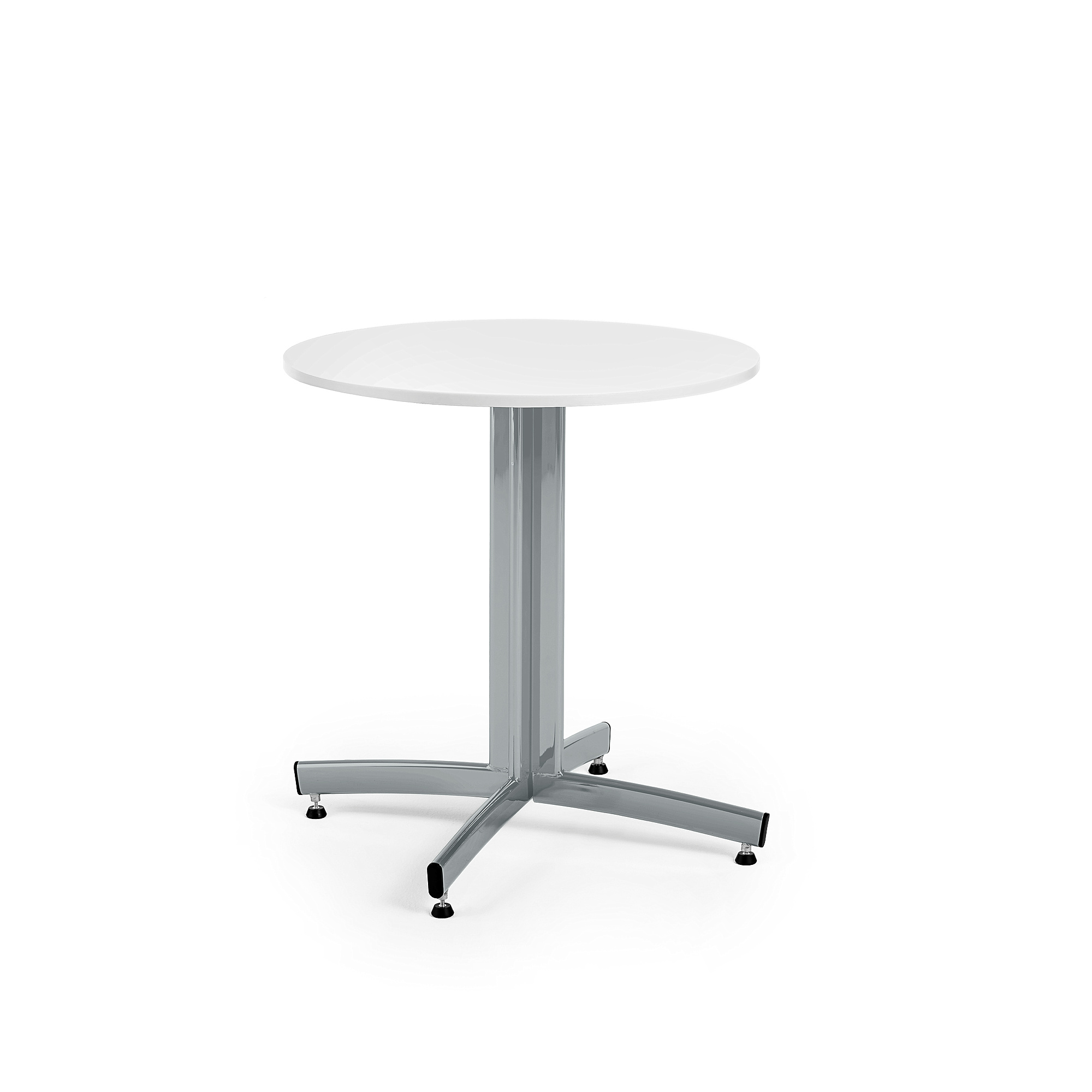 Jedálenský stôl SANNA, okrúhly, Ø 700 x V 720 mm, biela / šedá