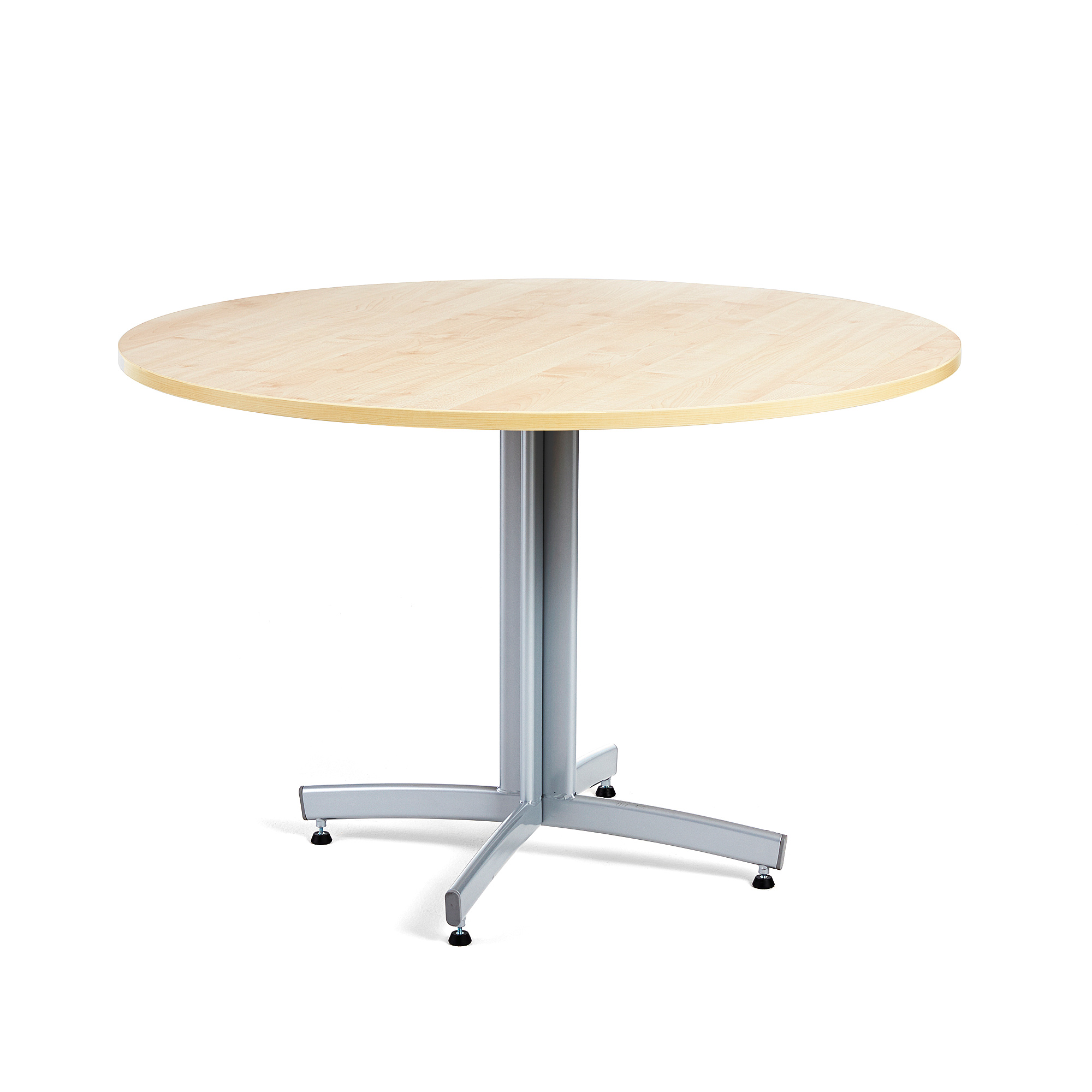 Jedálenský stôl SANNA, okrúhly Ø 1100 x V 720 mm, breza / sivá
