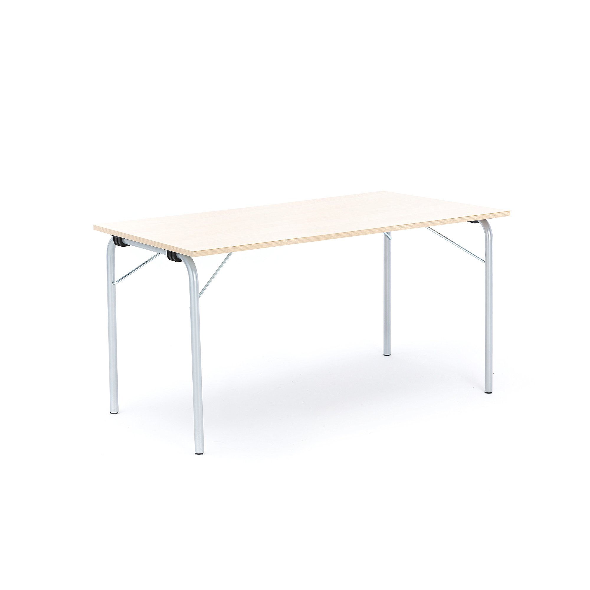 Levně Skládací stůl NICKE, 1400x700x720 mm, pozinkovaný rám, lamino bříza