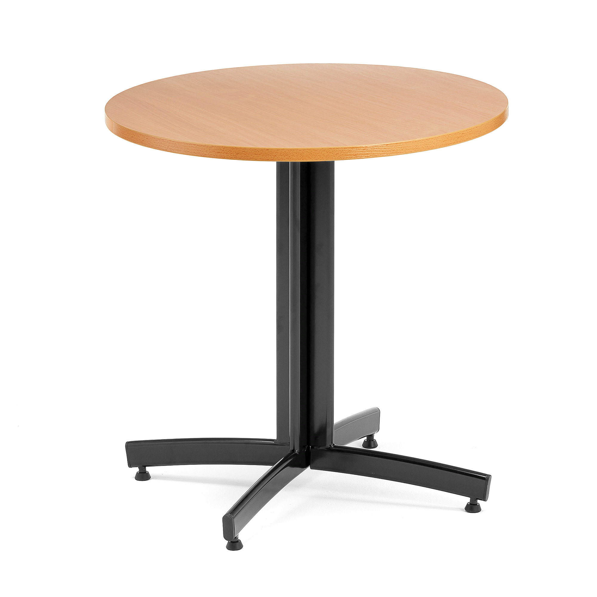 Jedálenský stôl SANNA, okrúhly Ø 700 x V 720 mm, buk / čierna