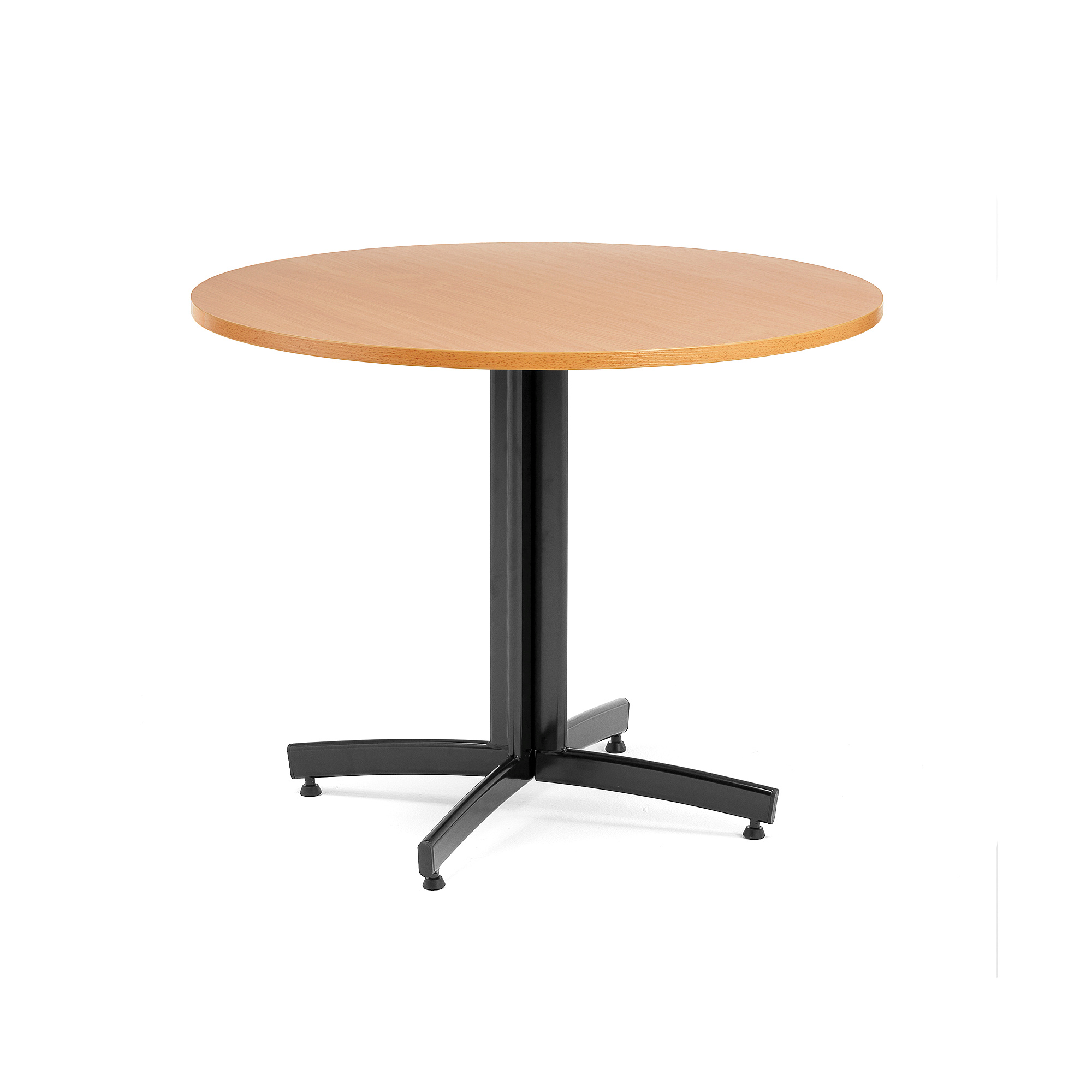 Jedálenský stôl SANNA, okrúhly Ø 900 x V 720 mm, buk / čierna