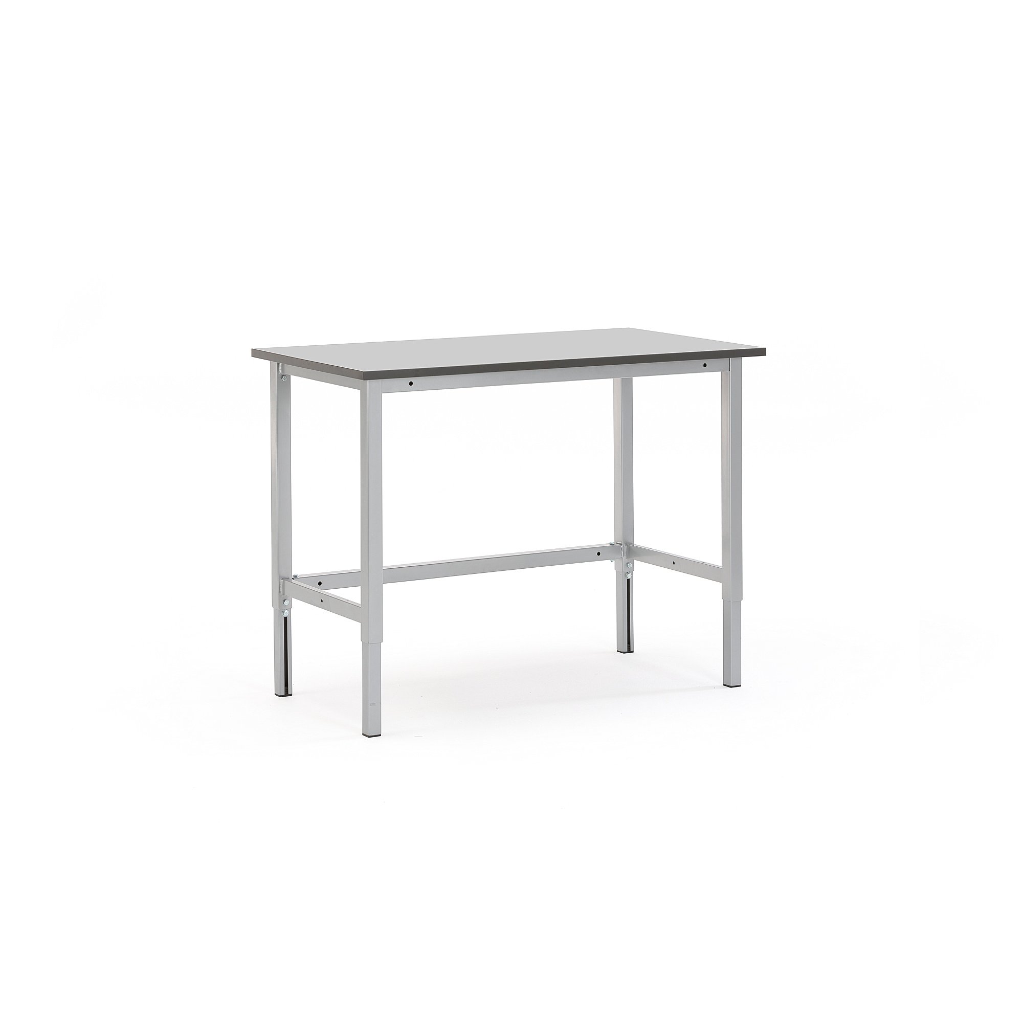 Pracovní stůl MOTION, 1200x600 mm, nosnost 400 kg, šedá deska HPL