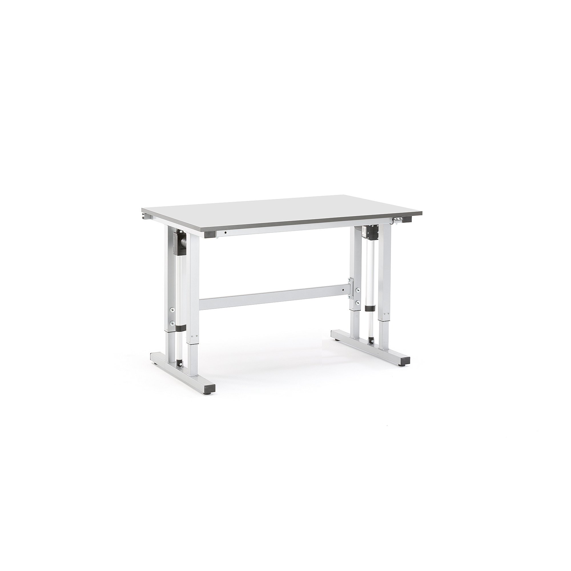 Pracovní stůl MOTION, elektrické polohování, 300 kg, 1200x800 mm, HPL, šedá