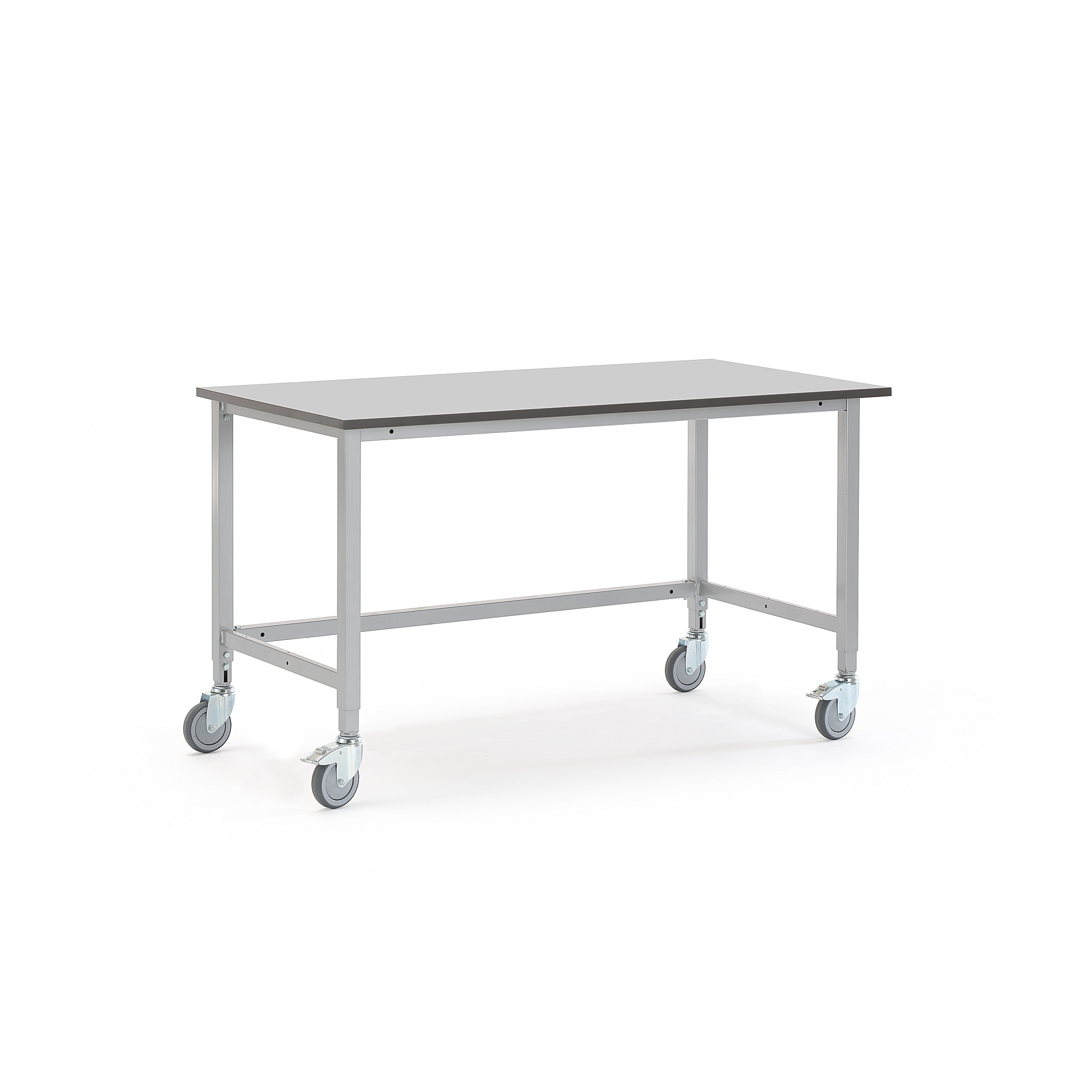 Levně Pojízdný dílenský stůl MOTION, 1500x800 mm, šedá deska HPL