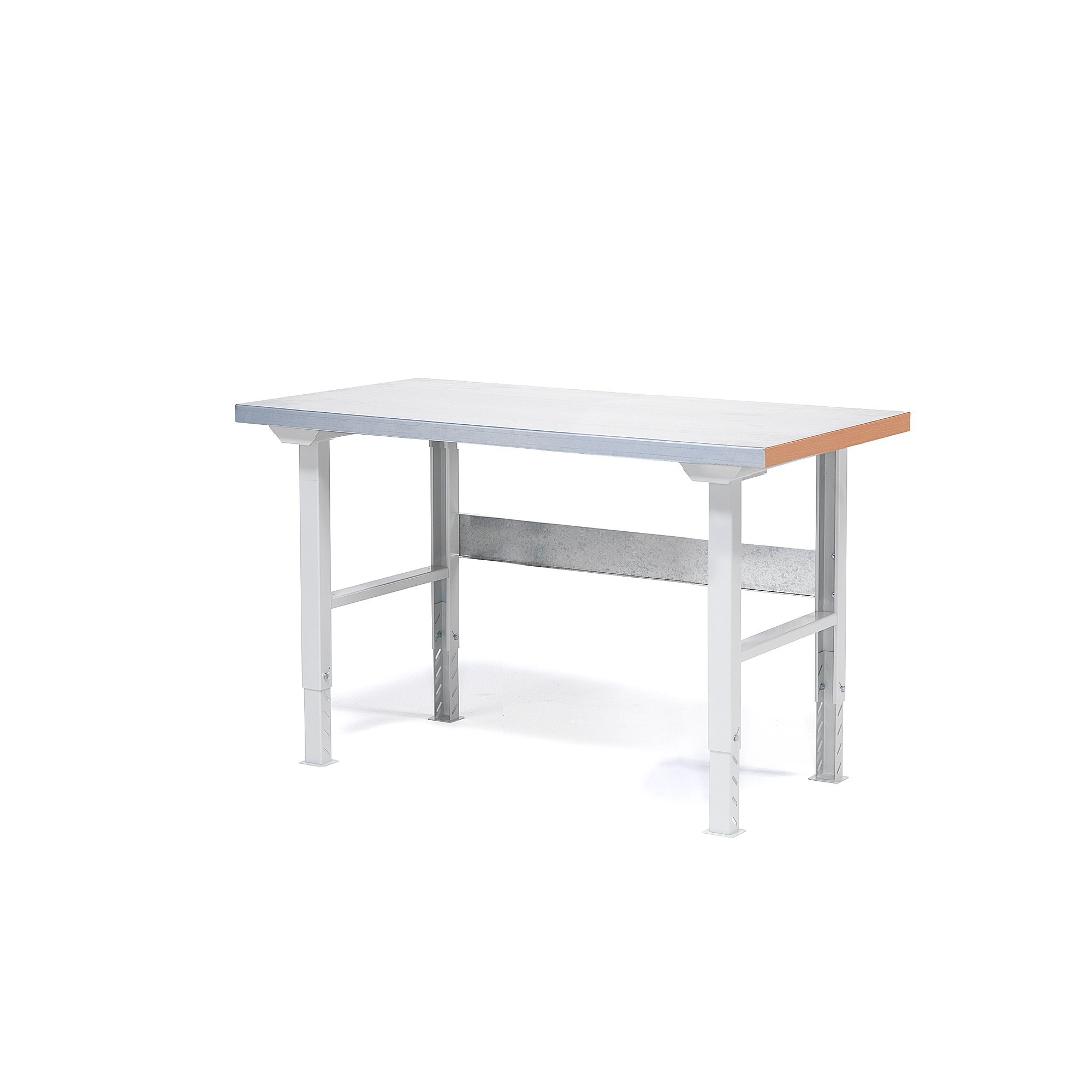 Levně Dílenský stůl SOLID, 1500x800 mm, nosnost 750 kg, ocelový povrch