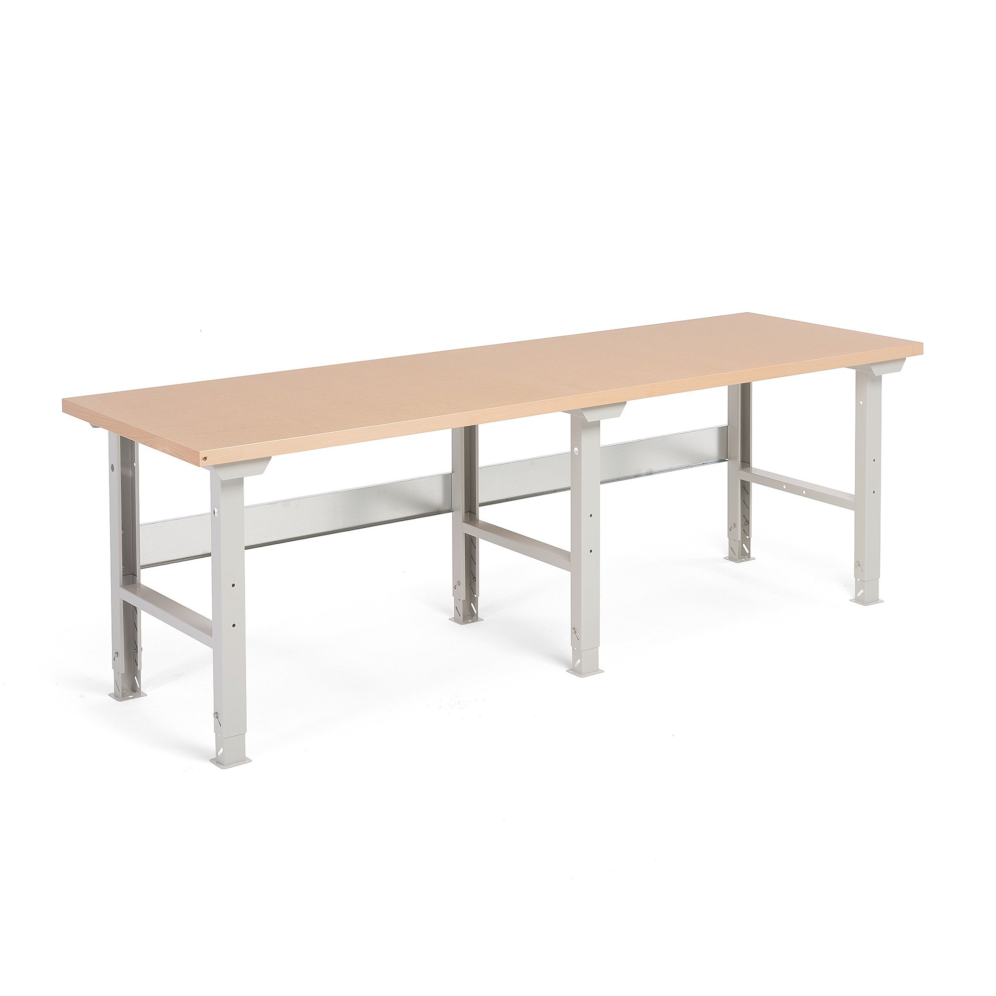 E-shop Dielenský stôl ROBUST, 2500x800 mm, vytvrdená doska, nosnosť 300 kg