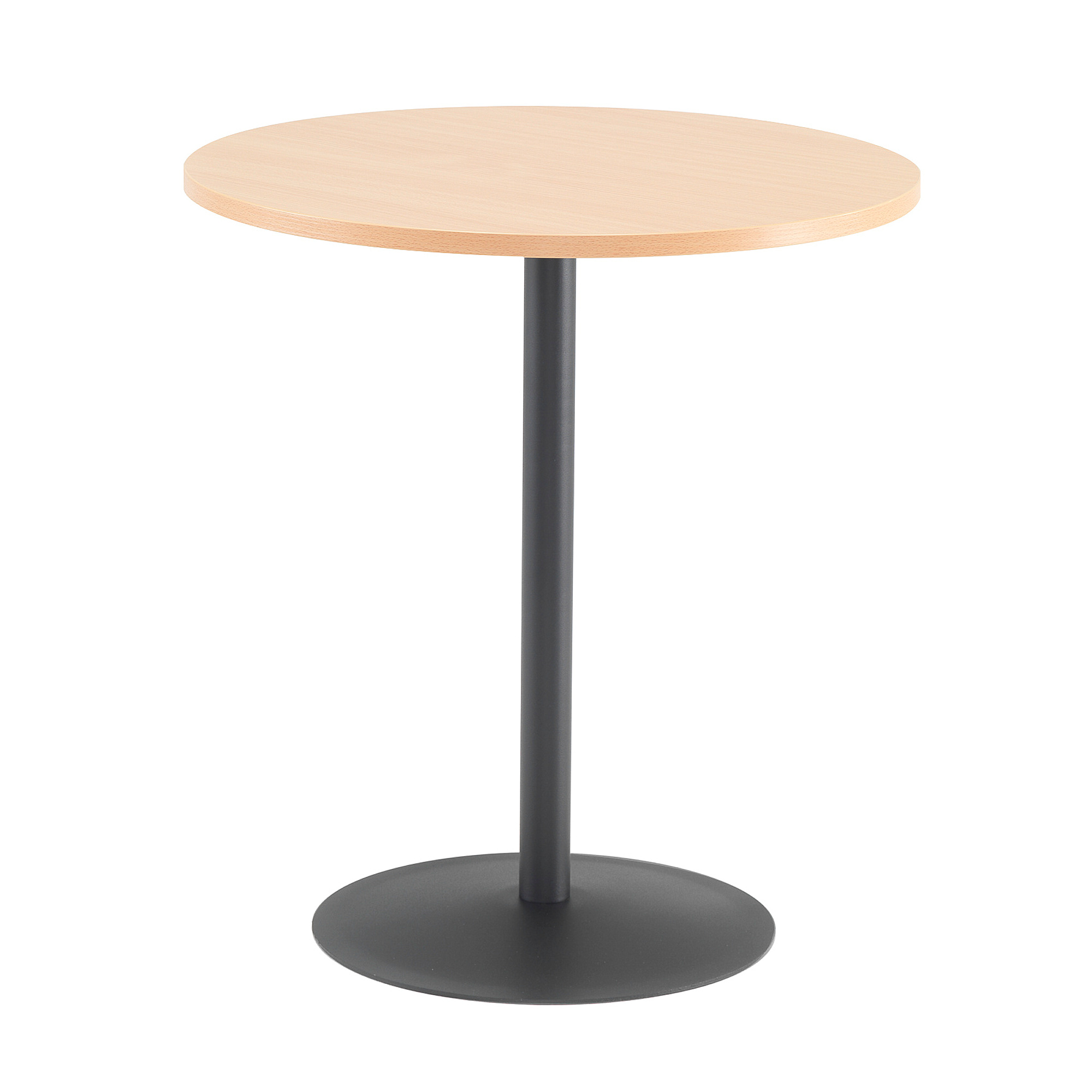 E-shop Kaviarenský stôl ASTRID, Ø 700 x V 735 mm, buk / čierna