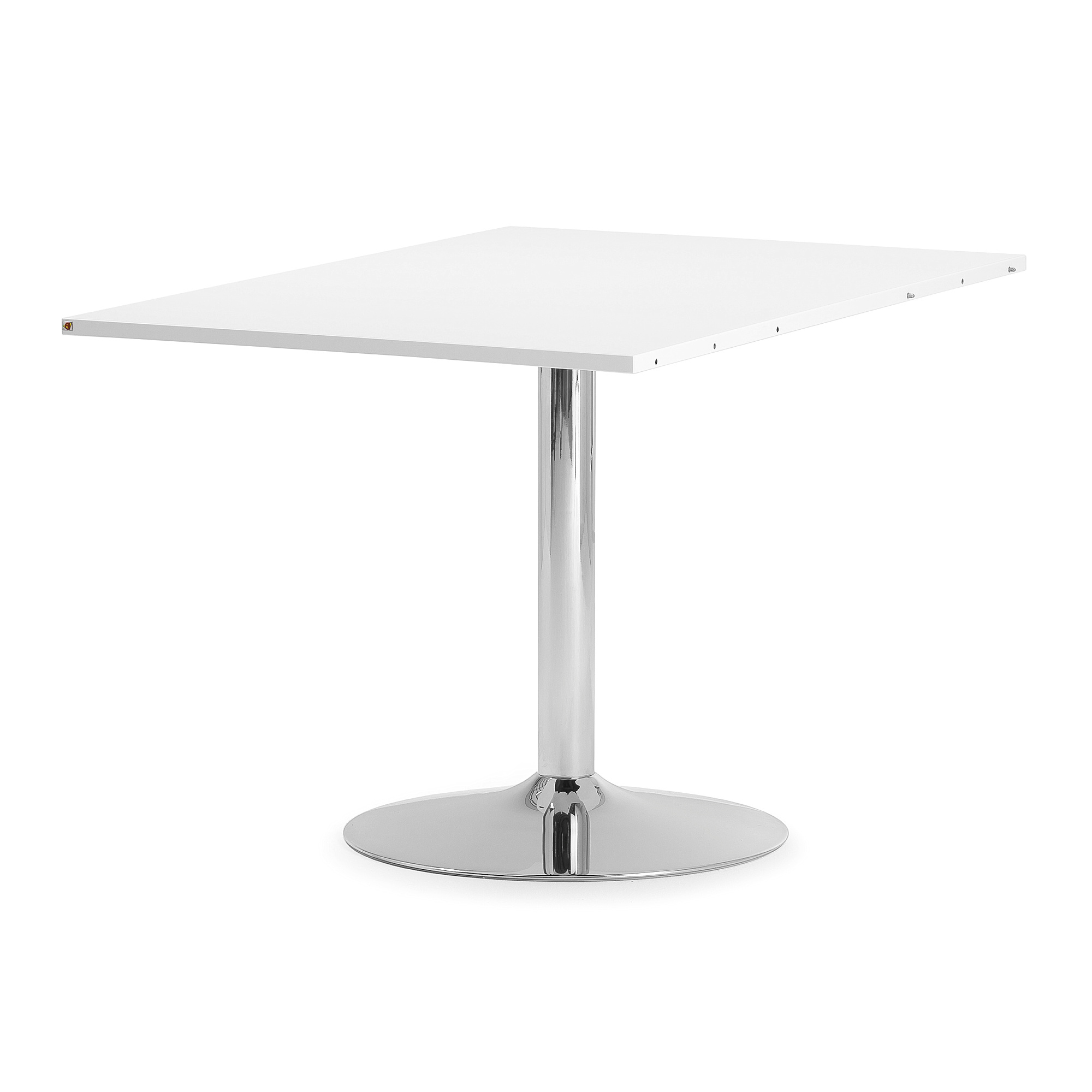 Levně Jednací stůl FLEXUS, rozšiřující díl, 1200x800 mm, bílá, chrom