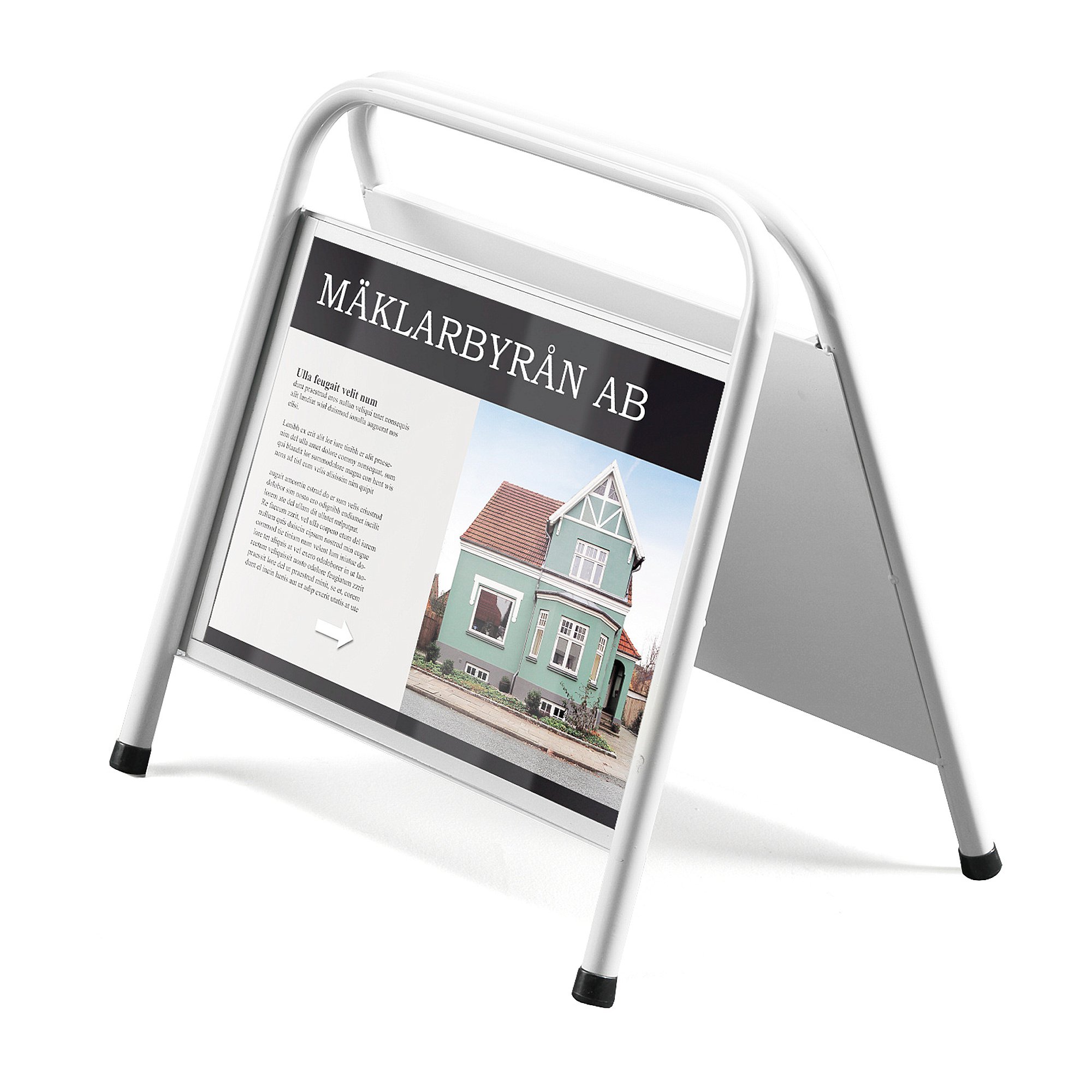 E-shop Reklamný stojan, 420x297 mm, biely
