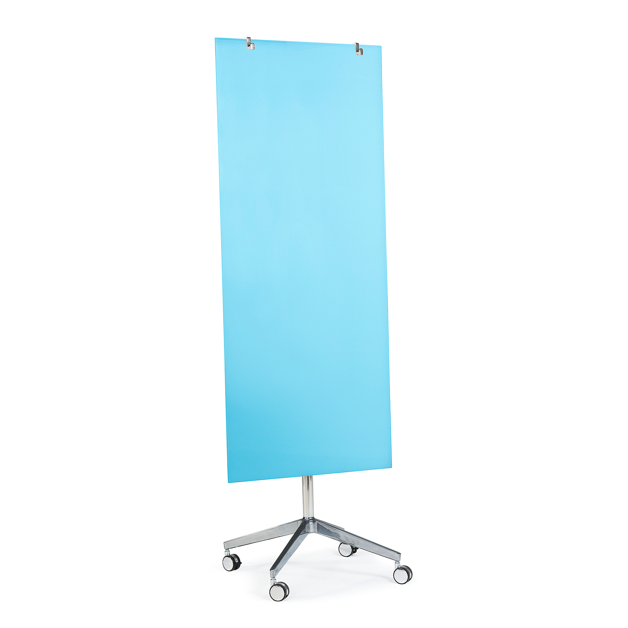 Mobilní skleněná tabule STELLA, magnetická, světle modrá