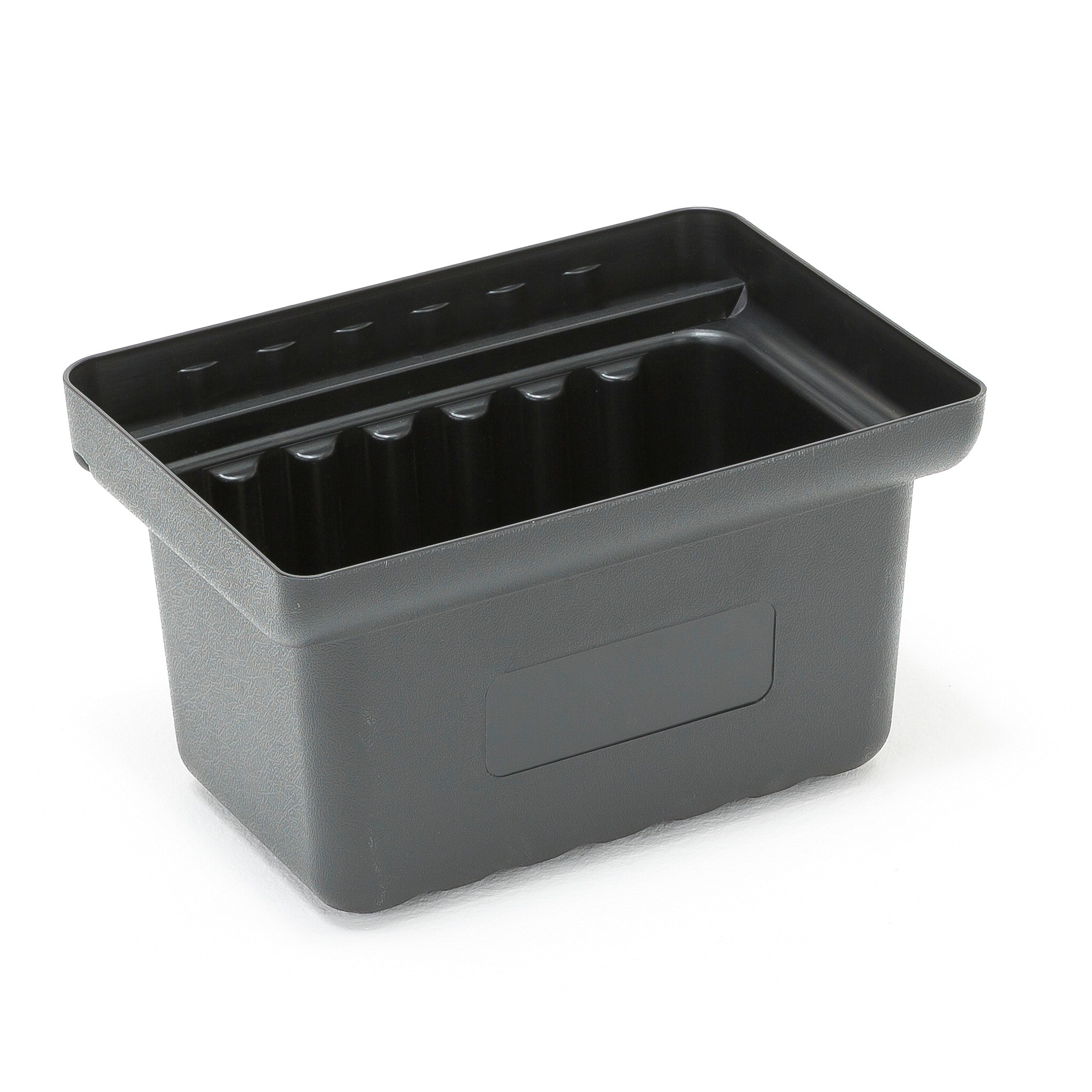 Levně Plastový box k policovému vozíku MOVE, 350x240x200 mm, černý