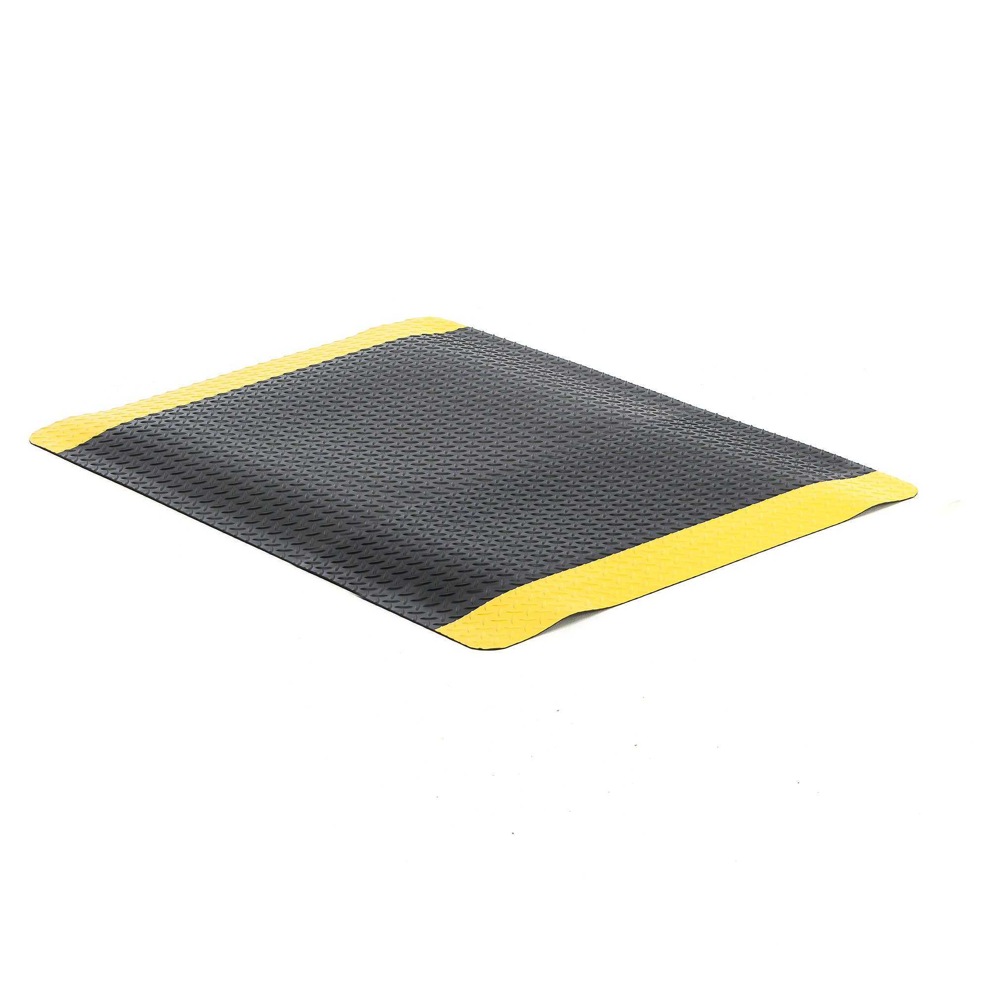 E-shop Gumová pracovná rohož SUPER PLUS, šírka 1220 mm, vlastná dĺžka, čierna/žltá
