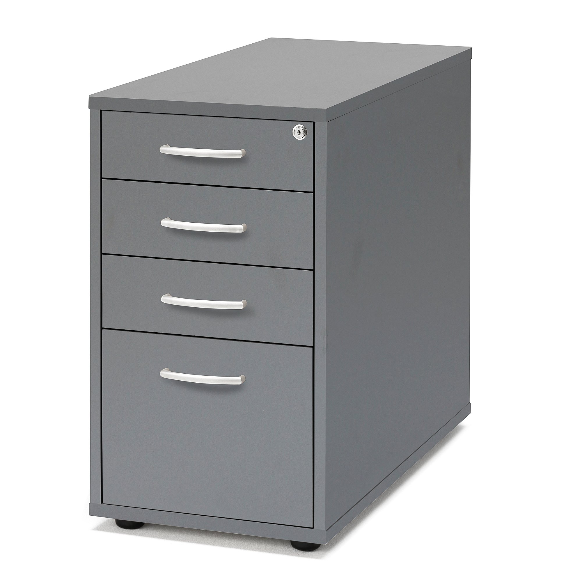 E-shop Kancelársky kontajner FLEXUS, 4 zásuvky, 720x400x800 mm, šedý
