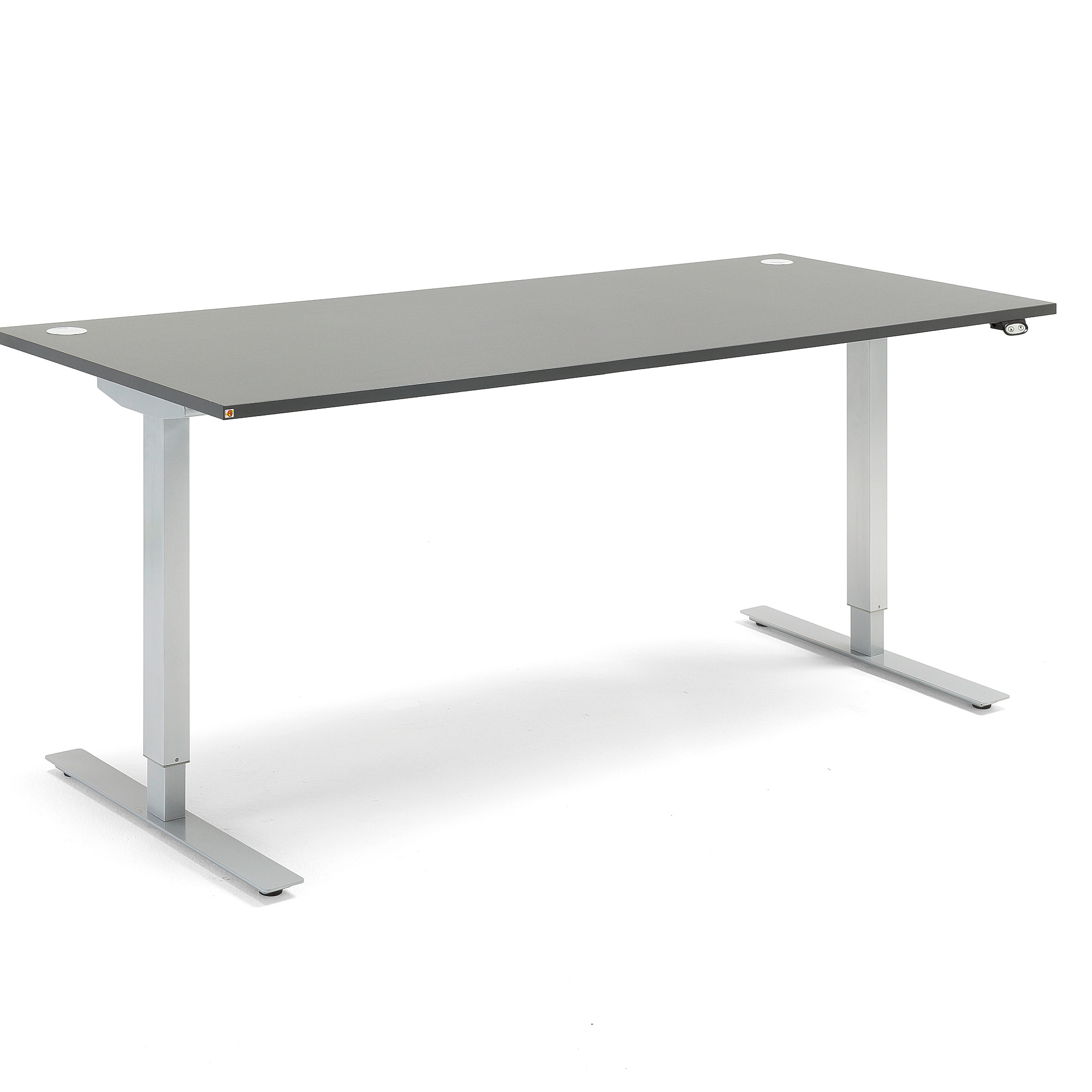 Výškovo nastaviteľný stôl FLEXUS, rovný, 1800x800 mm, šedá