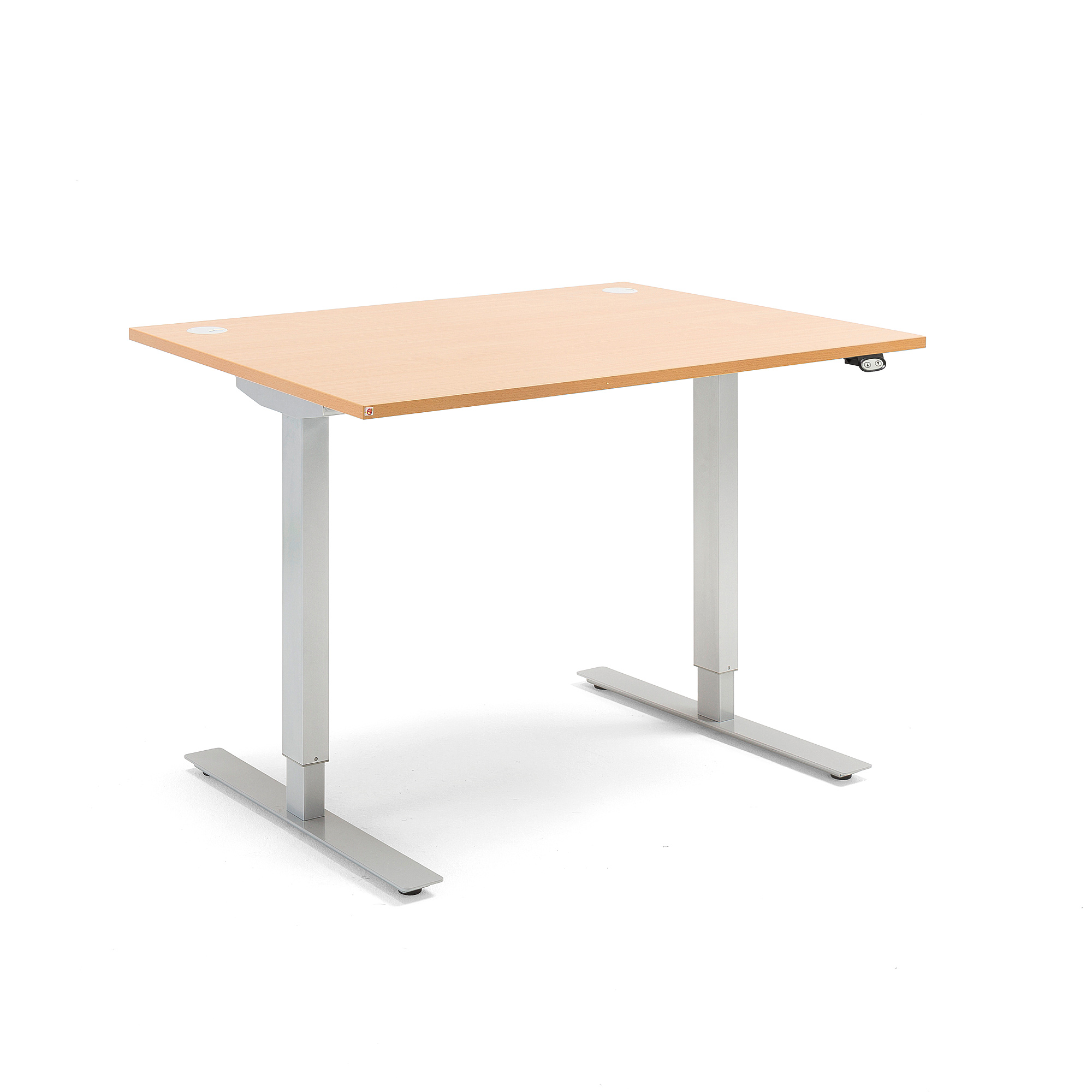 Výškovo nastaviteľný stôl FLEXUS, rovný, 1200x800 mm, buk