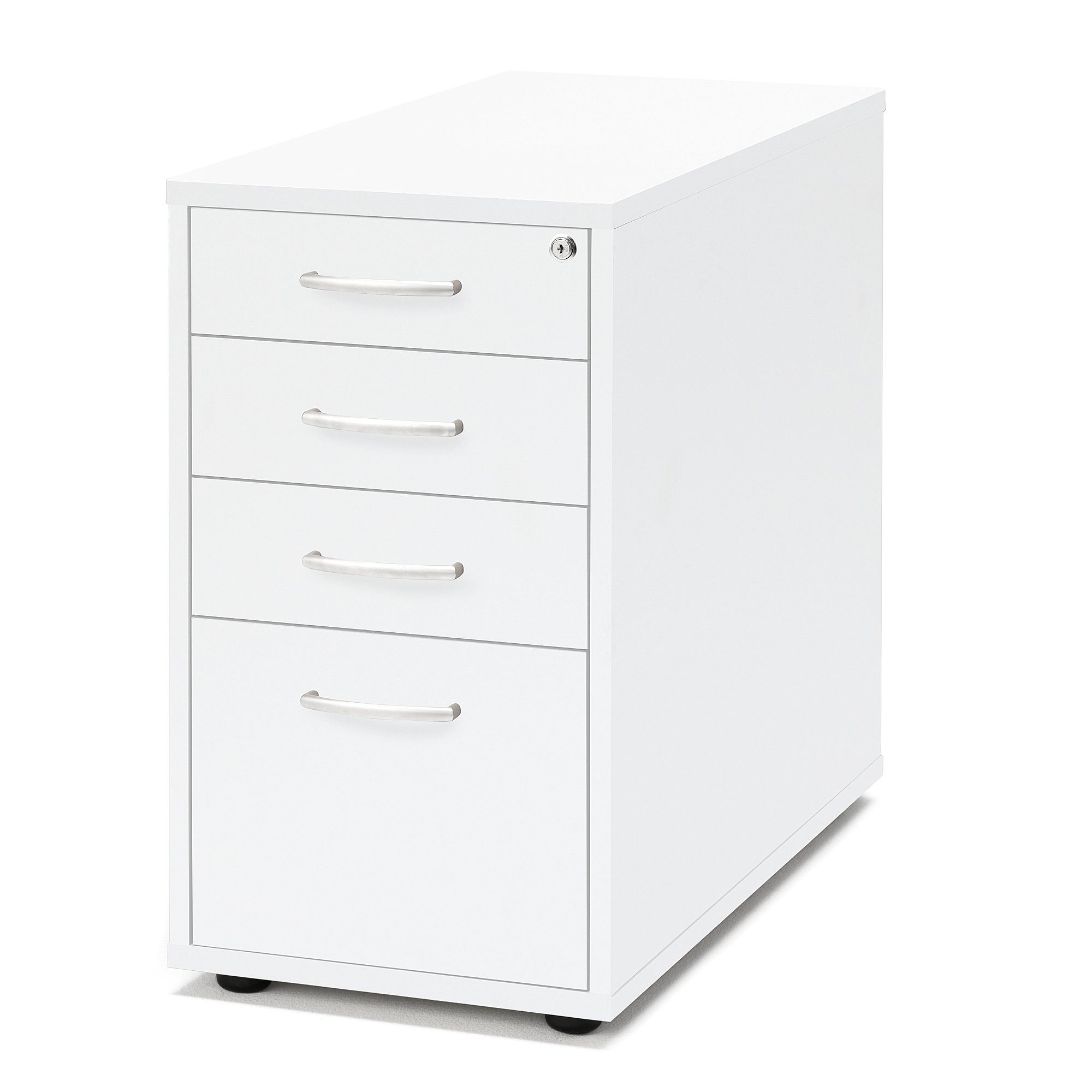 E-shop Kancelársky kontajner FLEXUS, 4 zásuvky, 720x400x800 mm, biely