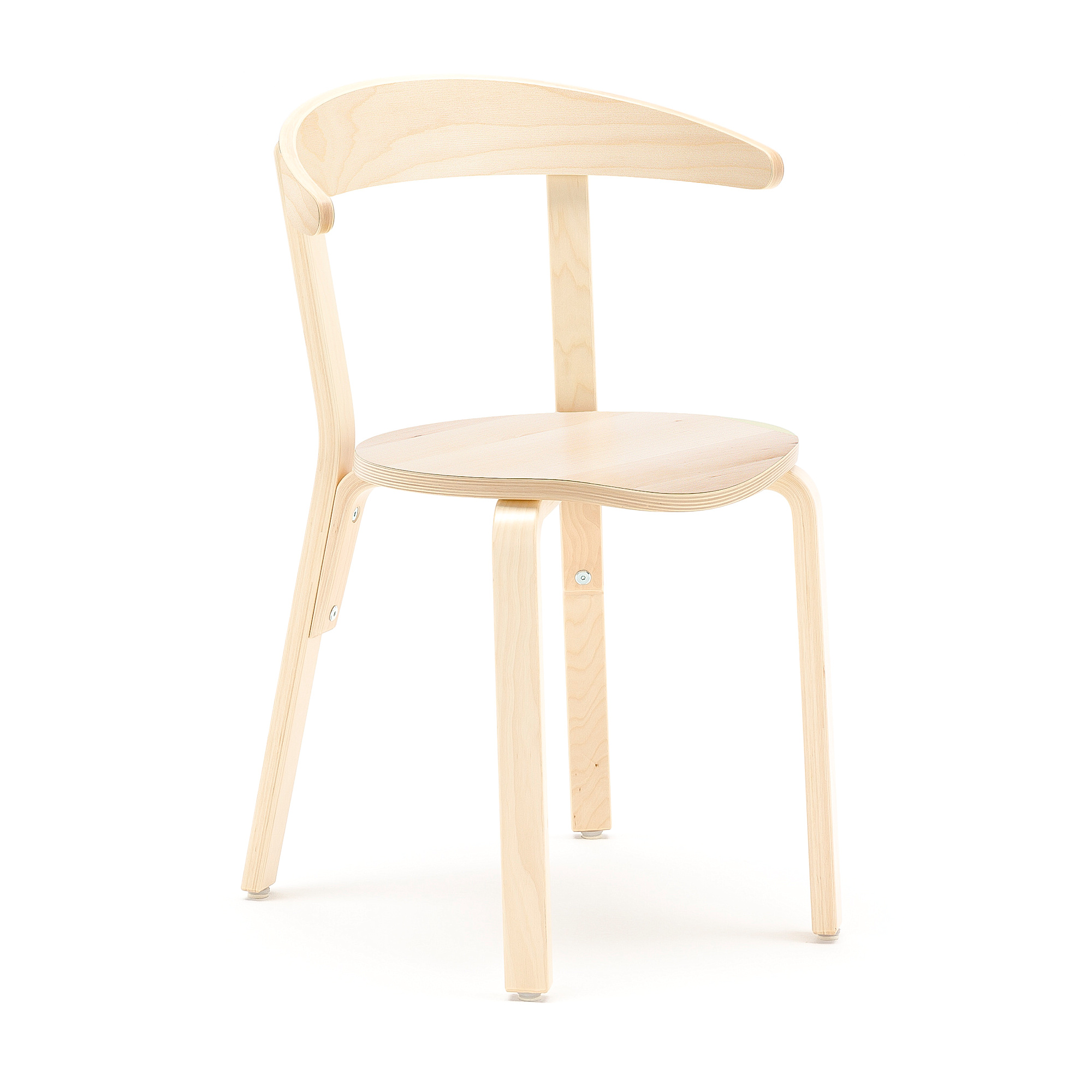 E-shop Detská jedálenská stolička LINUS, V 450 mm, breza, dyha - breza