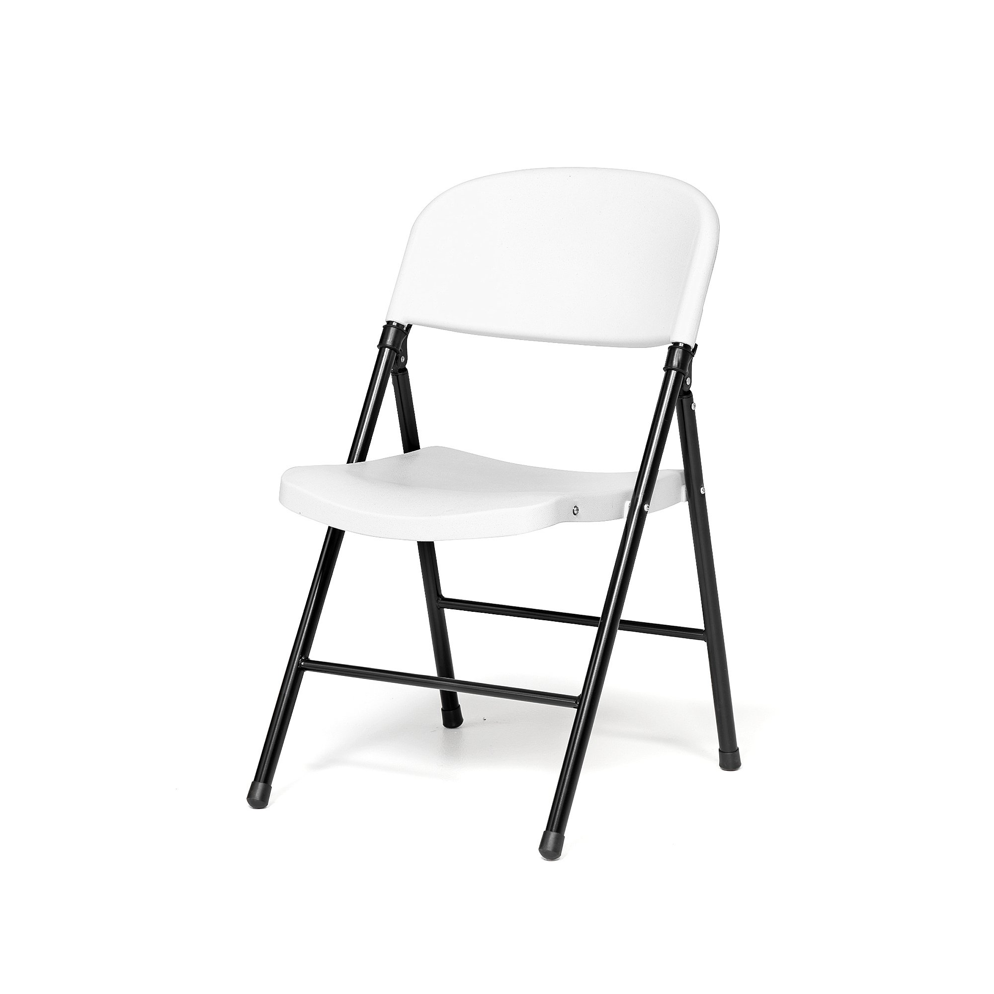 Skládací židle PAISLEY, plastová, bílá/černá