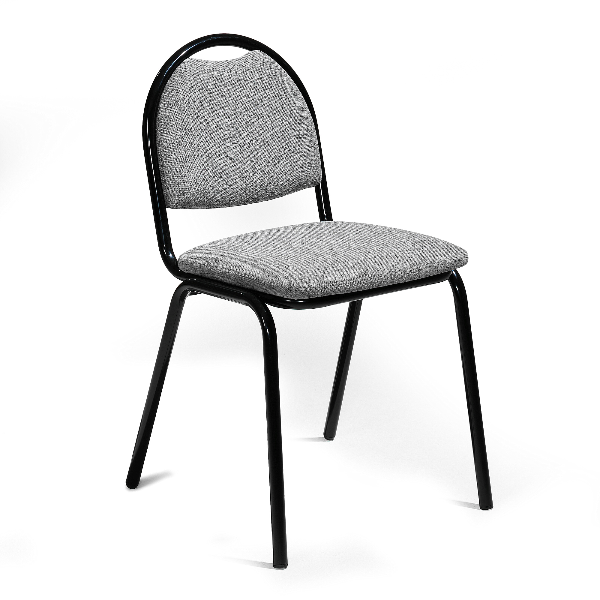 Židle WARREN, textilní potah, šedá, černá