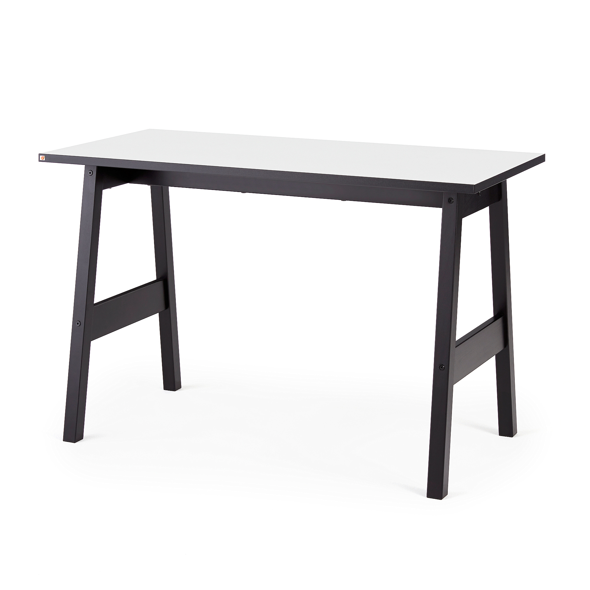 E-shop Kancelársky pracovný stôl NOMAD, 1200x600 mm, biela / čierna