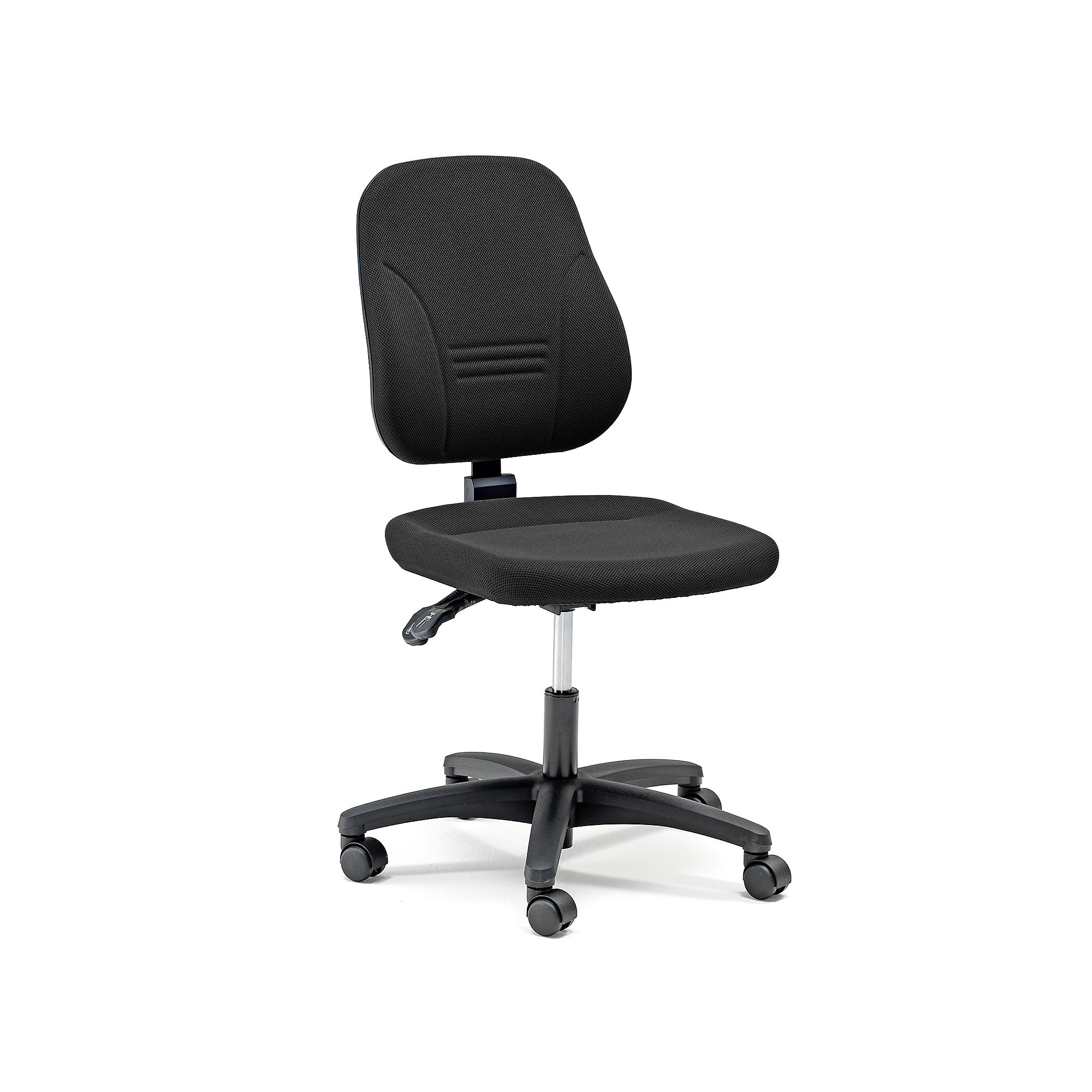 E-shop Kancelárska stolička s tvarovaným operadlom LEEDS, čierna / čierna