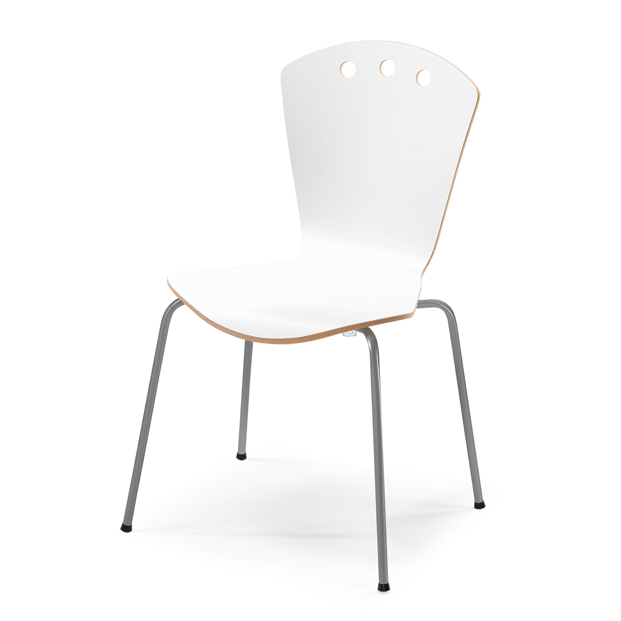 Levně Jídelní židle ORLANDO, bílá/hliníkový lak