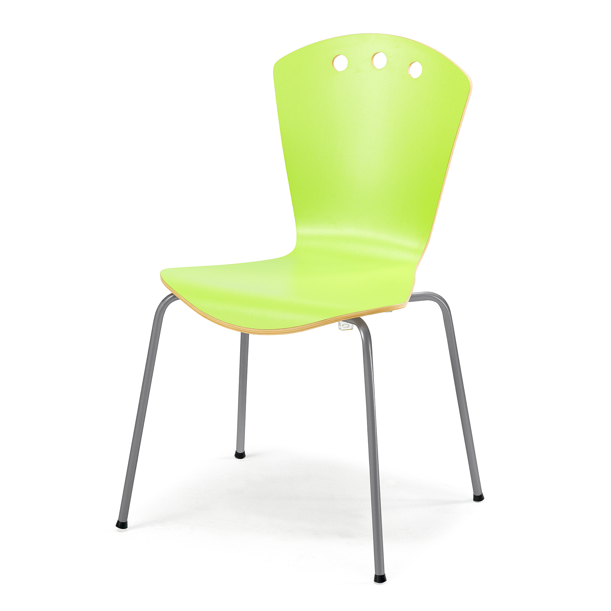 Jídelní židle ORLANDO, zelená/hliníkový lak
