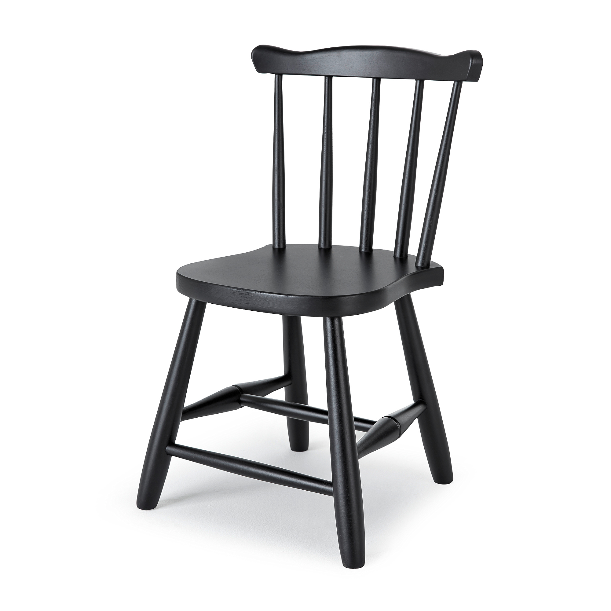 E-shop Detská stolička BASIC, V 330 mm, čierna