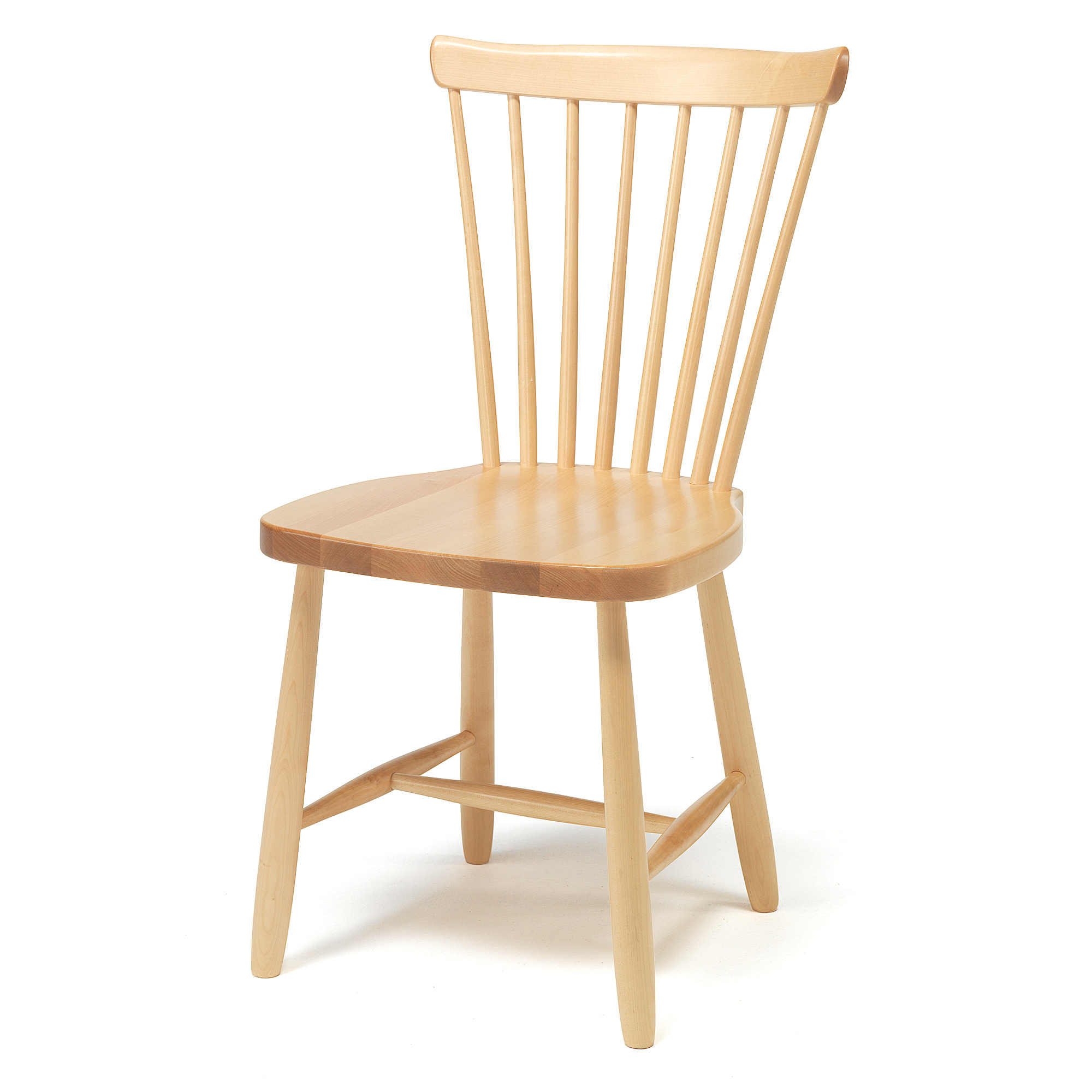 E-shop Drevená detská stolička BASIC, V 460 mm, breza