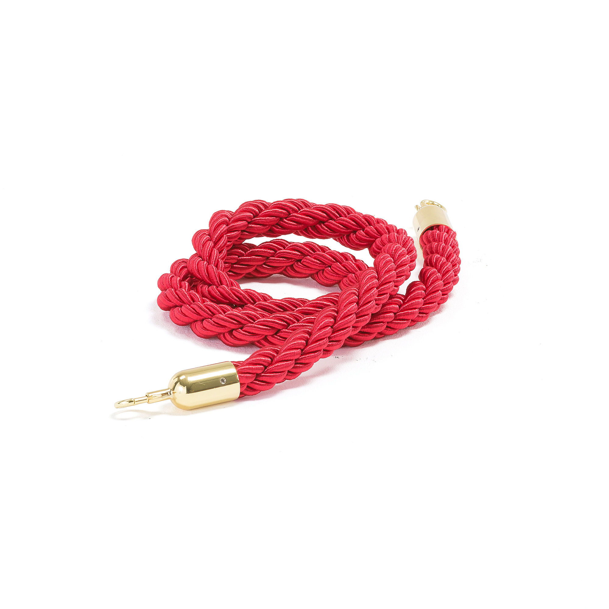 Levně Zahrazovací provaz 1500 mm, červený, mosazné koncovky