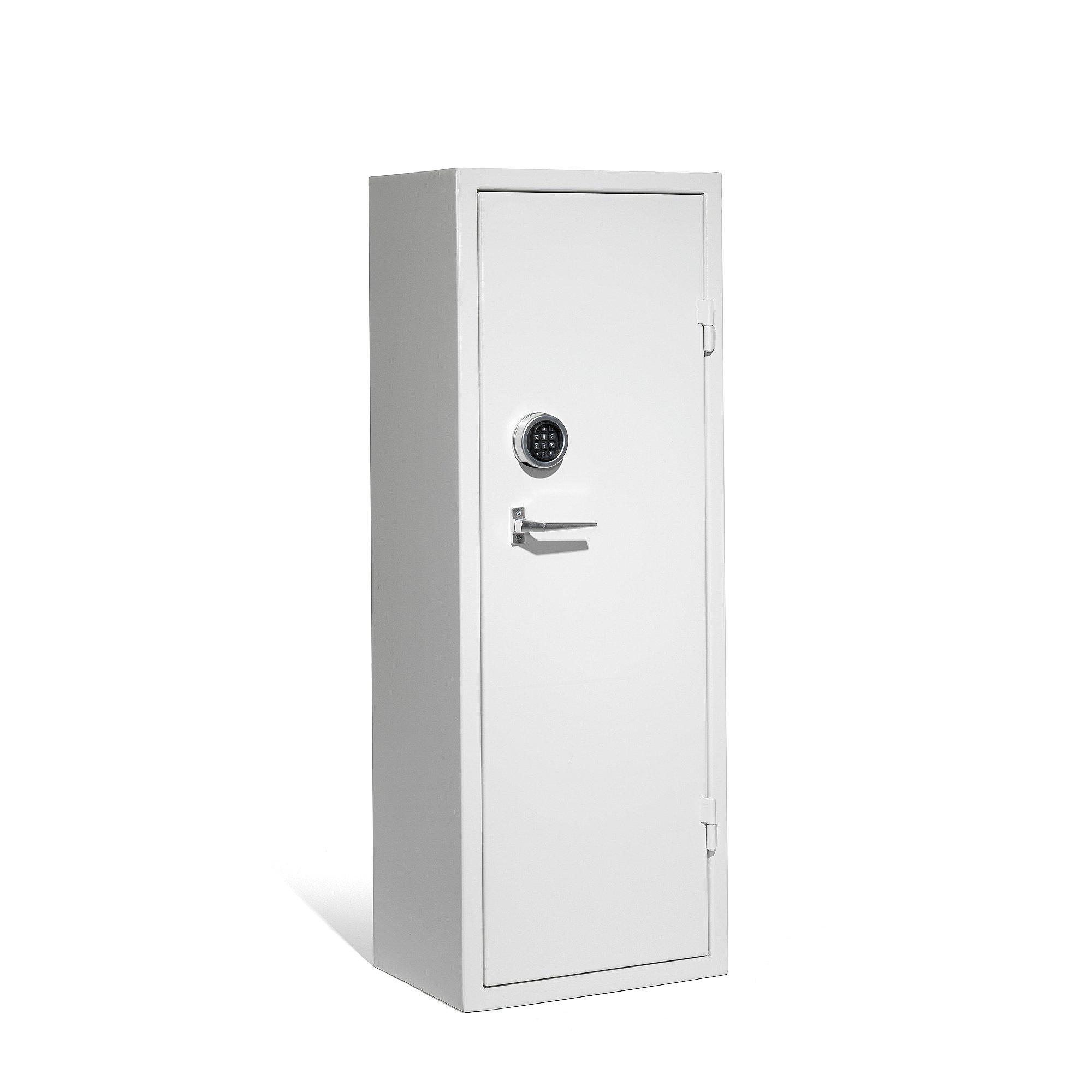 Levně Bezpečnostní skříň CONTAIN, elektronický kódový zámek, 1500x550x400 mm, bílá