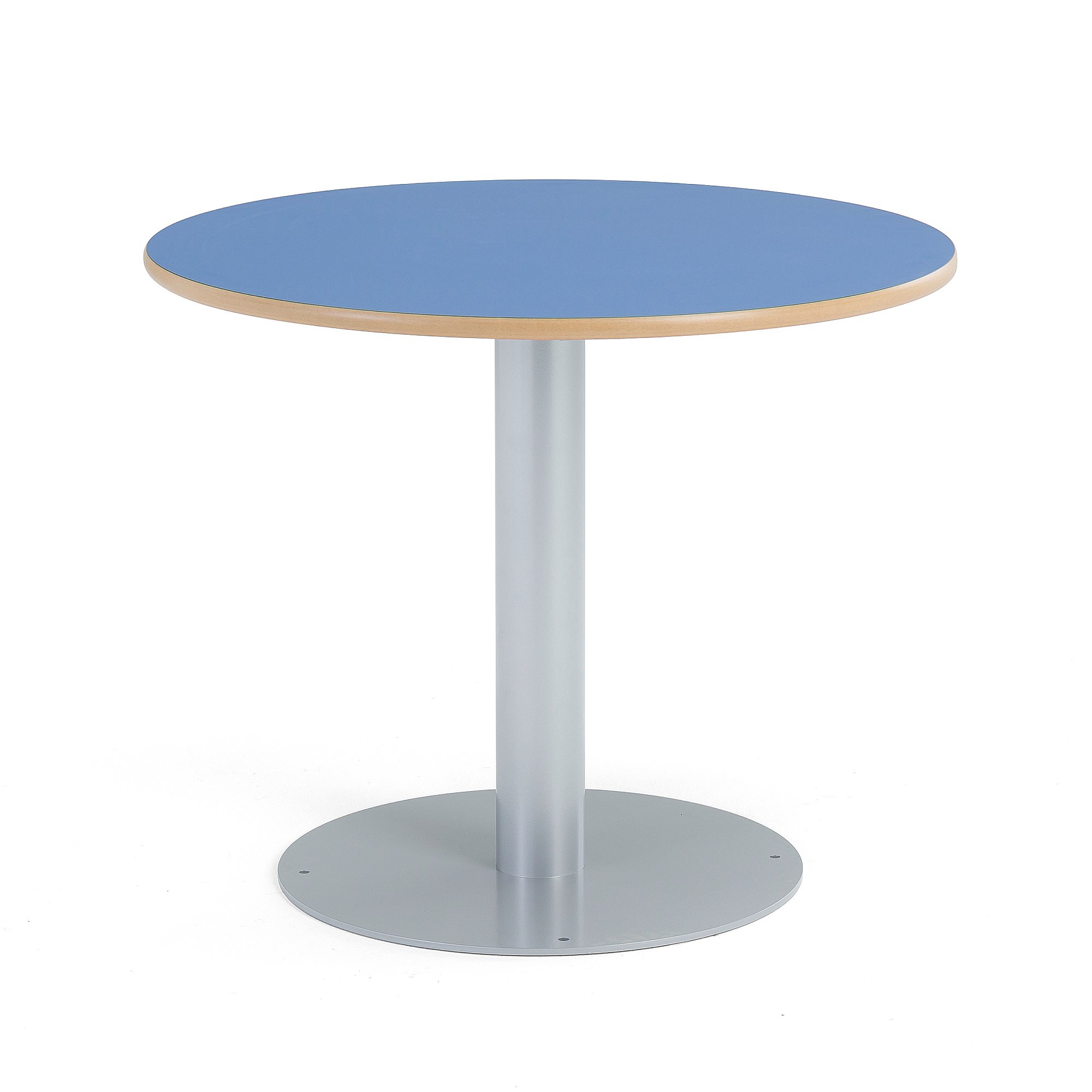 Stůl GATHER, Ø900x720 mm, HPL laminát, modrá